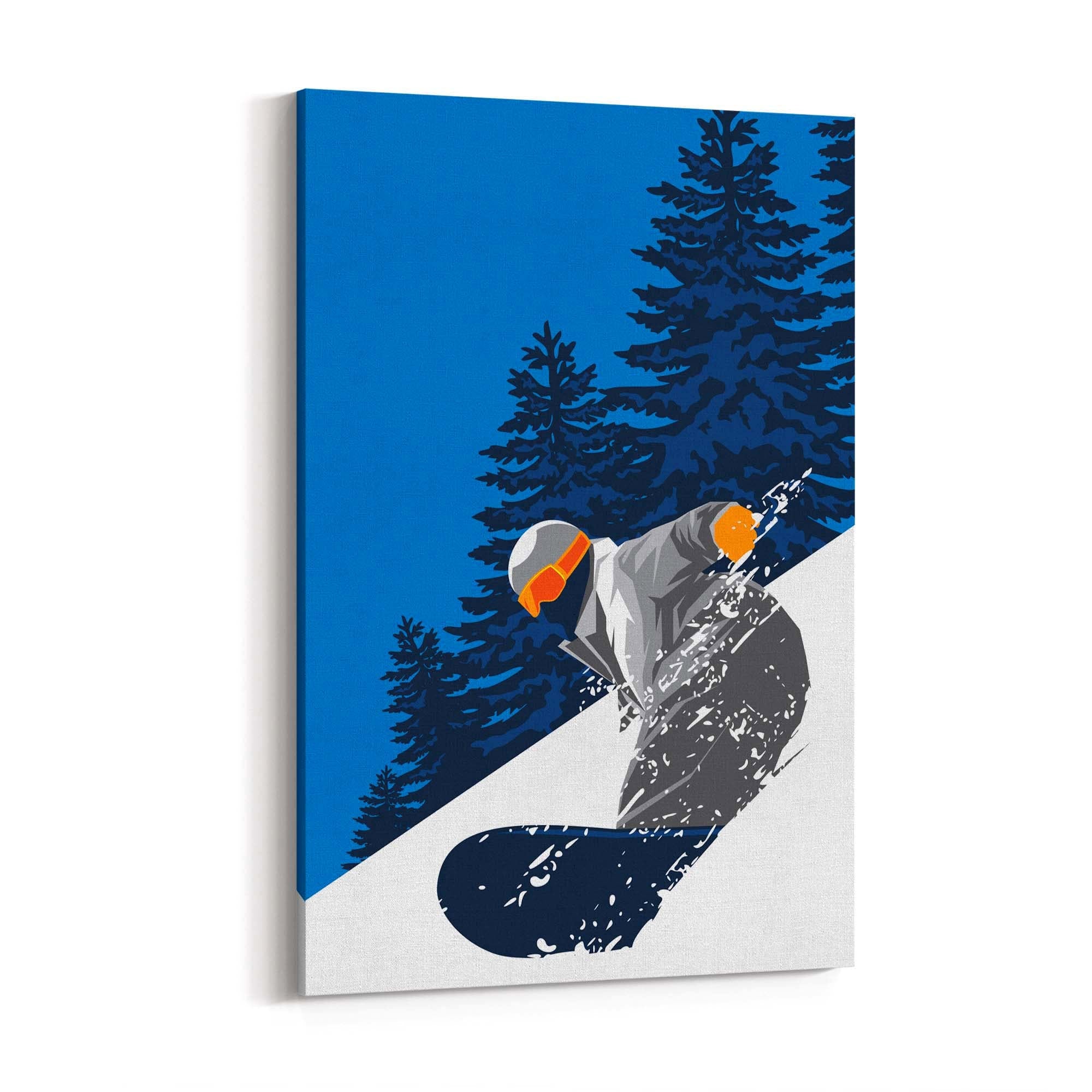 Retro Snowboard Vintage Winter Cabin Wall Art #2 - The Affordable Art Company