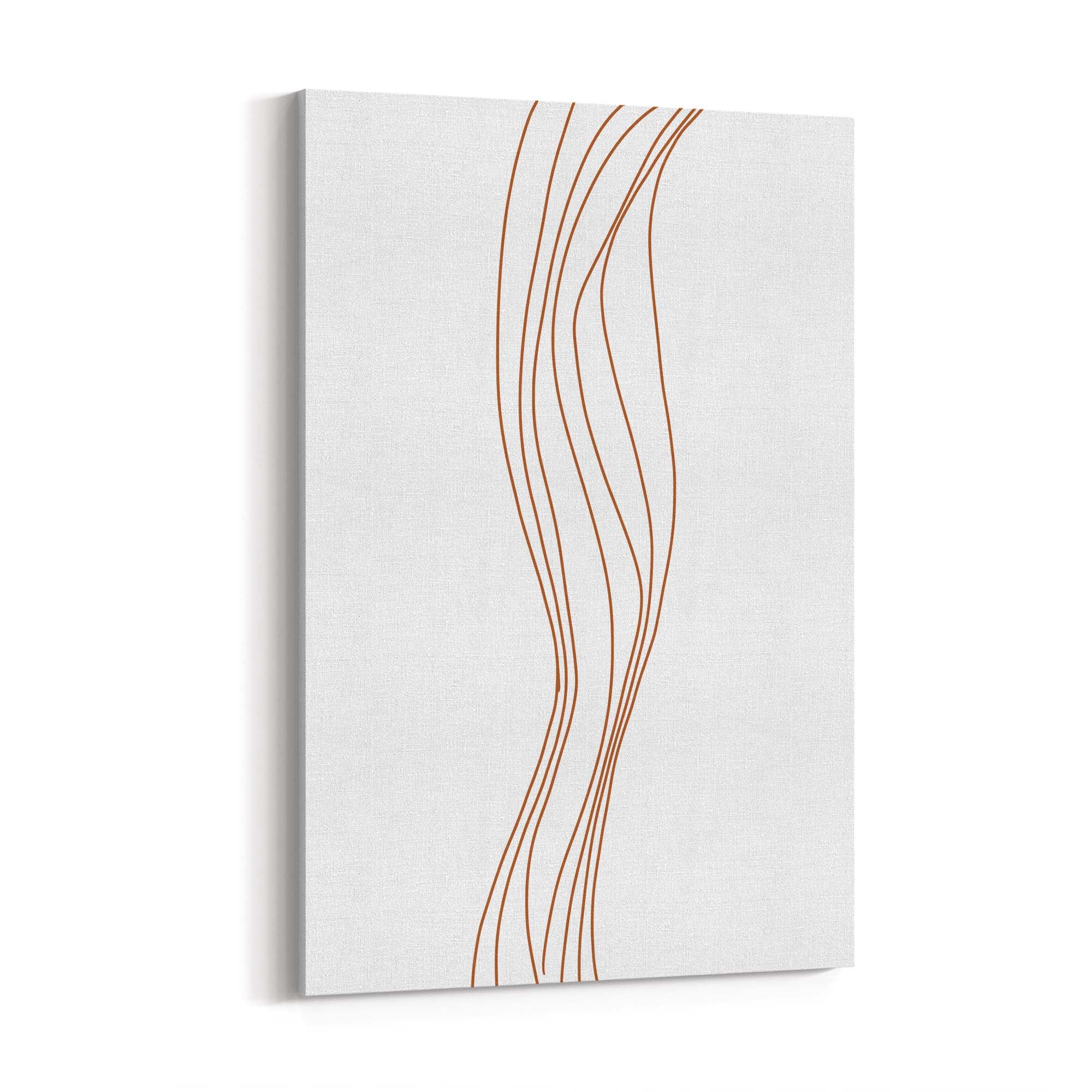 Minimal Waves Line Abstract Wall Art #5 - The Affordable Art Company