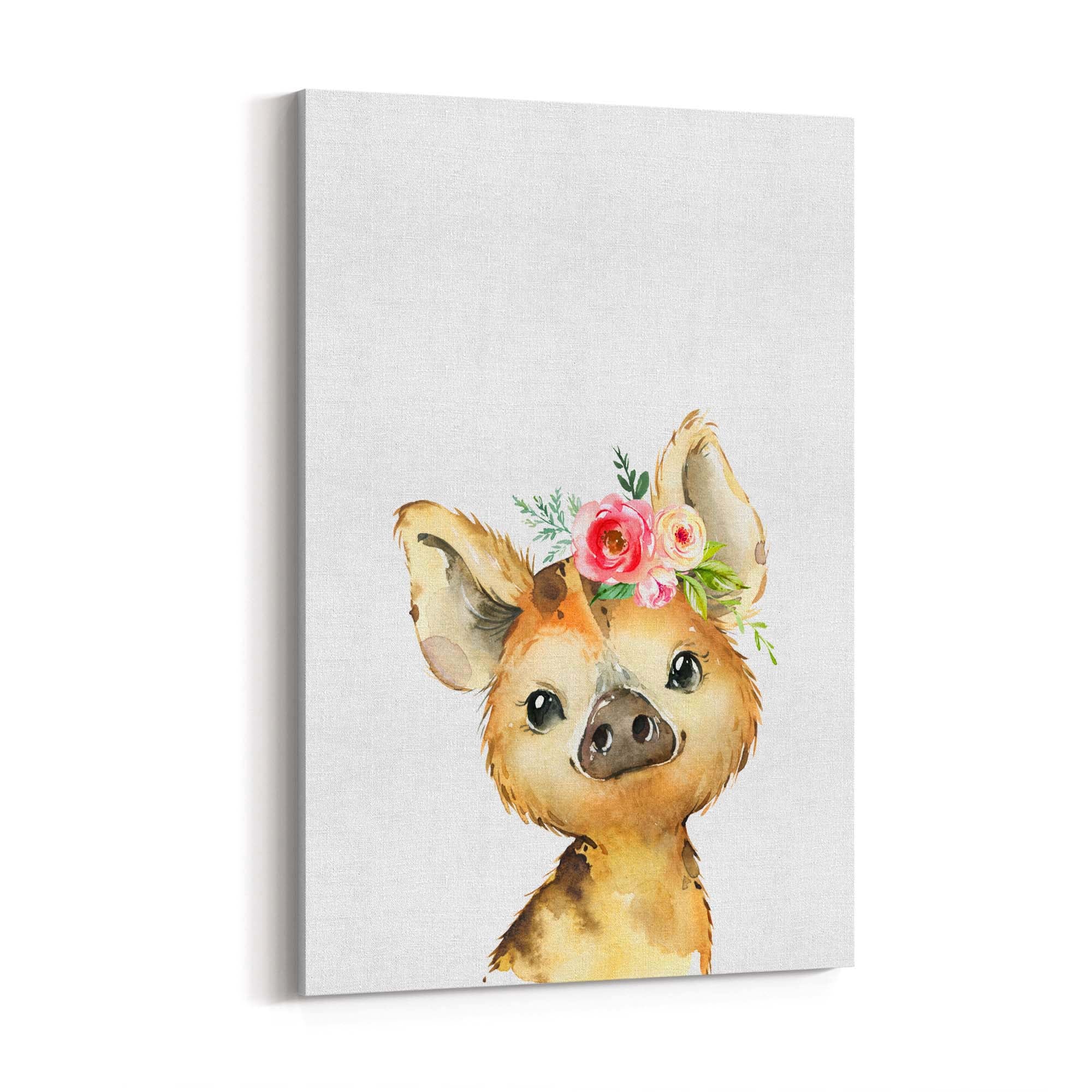 Cute Baby Pig Piglet Nursery Animal Gift Wall Art #2 - The Affordable Art Company