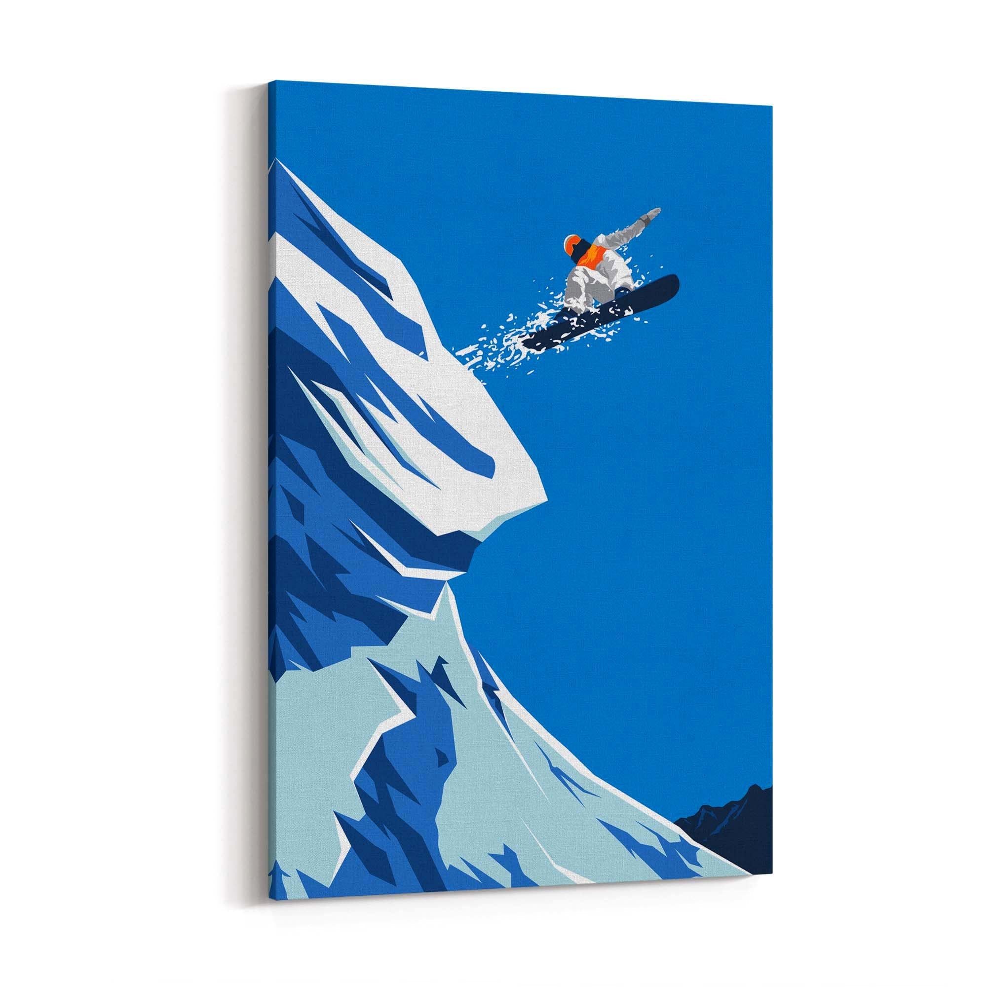 Retro Snowboard Vintage Winter Cabin Wall Art #1 - The Affordable Art Company