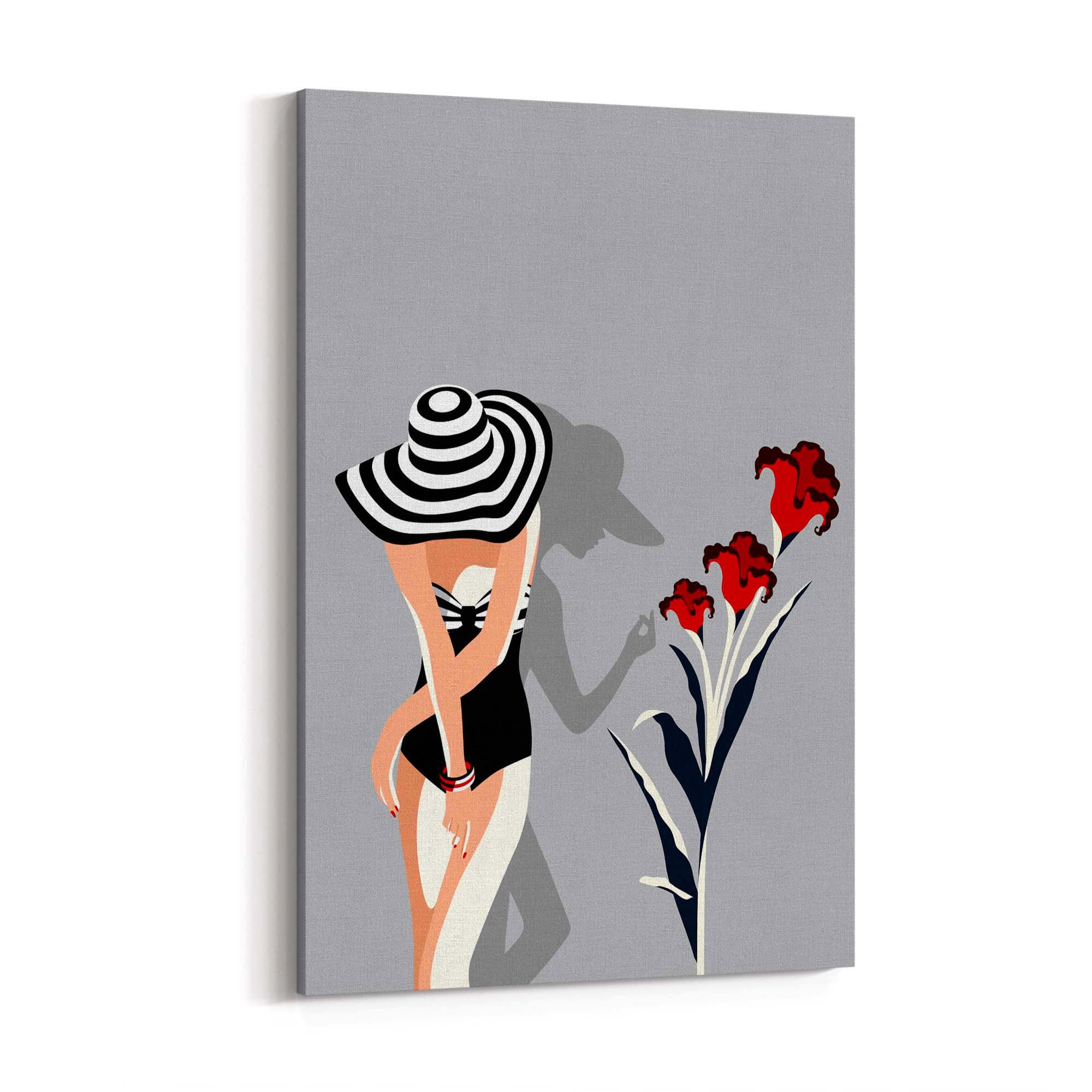 Retro Black and White Fashion Bedroom Wall Art - The Affordable Art Company