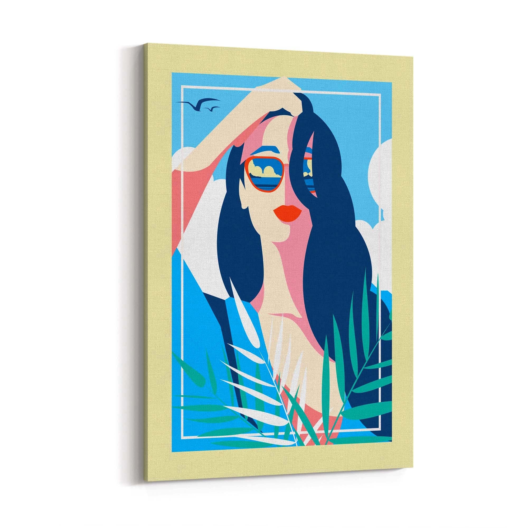 Retro Summer Girl Fashion Wall Art #2 - The Affordable Art Company