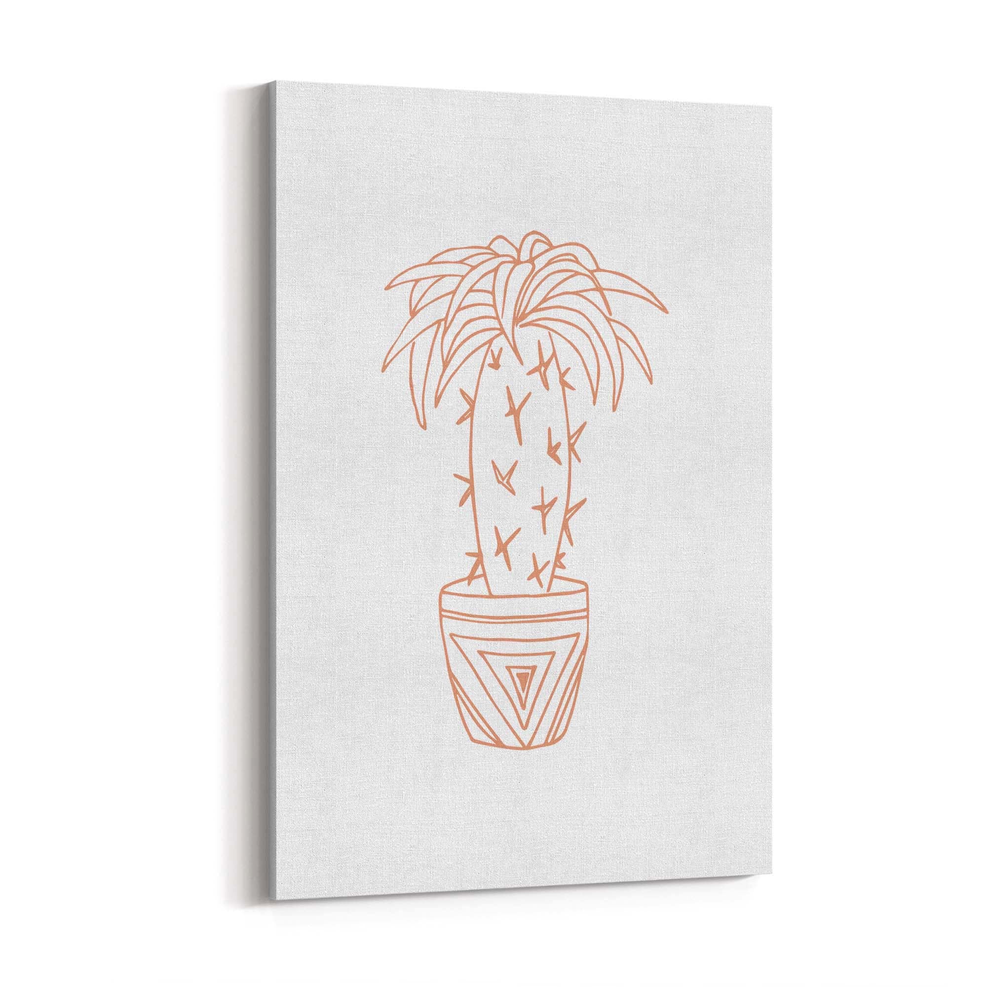 Abstract House Plant Minimal Living Room Wall Art #21 - The Affordable Art Company