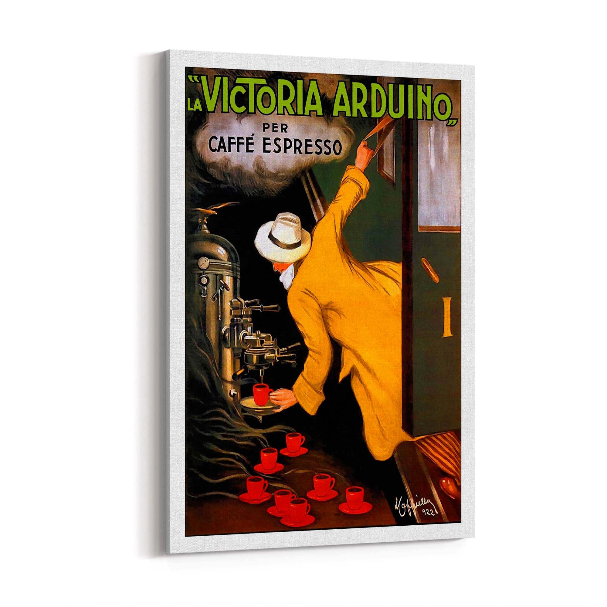 Vintage "La Victoria" Coffee Cafe Kitchen Wall Art - The Affordable Art Company