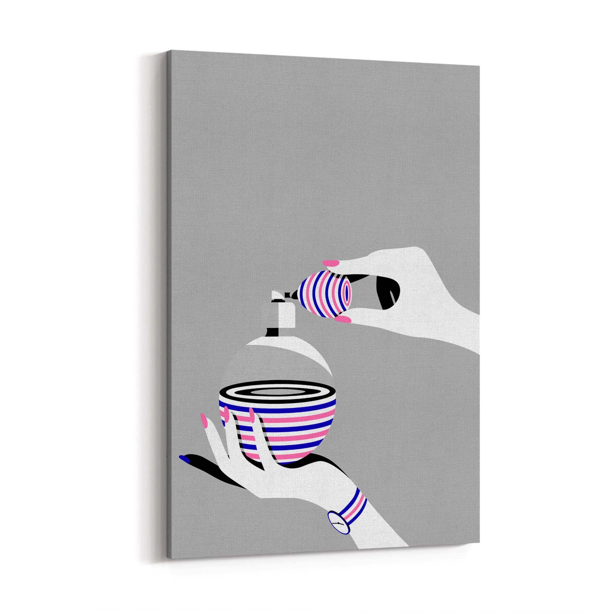 Retro Perfume Bottle Fashion Bedroom Wall Art #1 - The Affordable Art Company