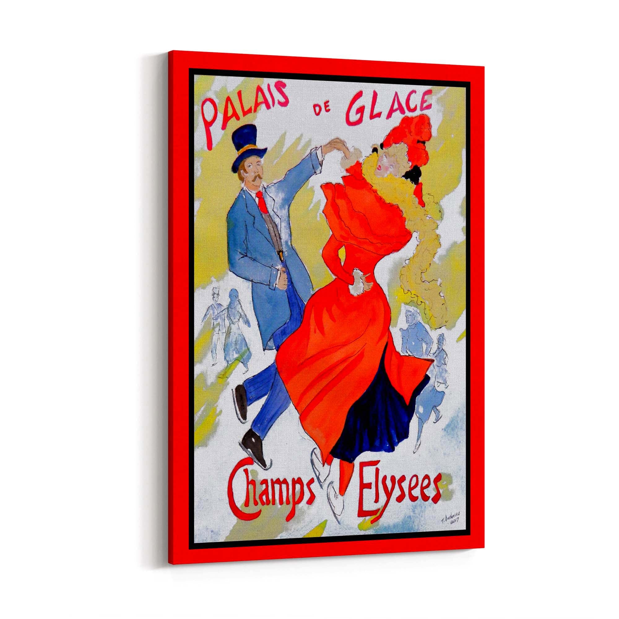 French Palais de Glace Vintage Advert Wall Art - The Affordable Art Company