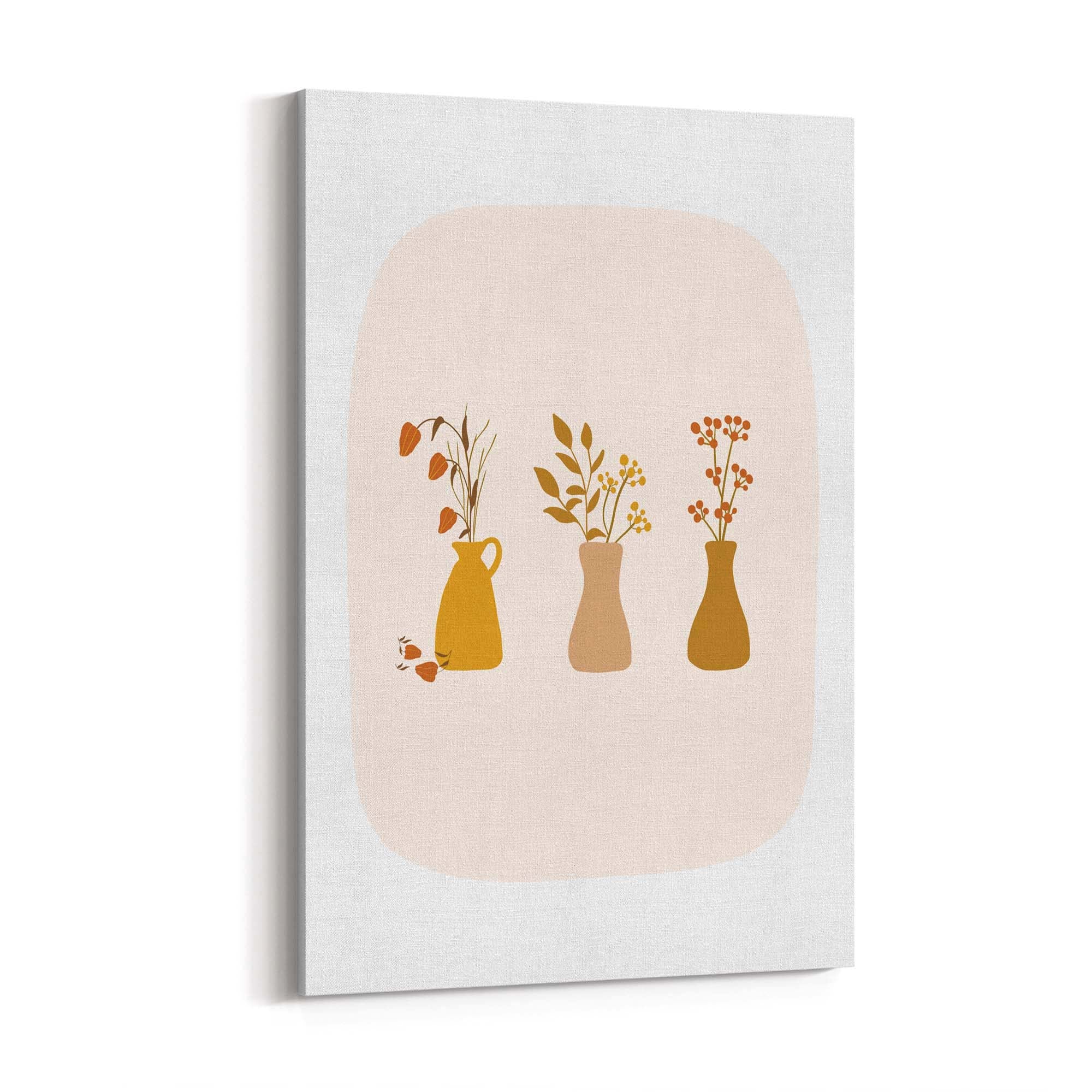 Plant Collection Retro Kitchen Cafe Artwork Wall Art - The Affordable Art Company