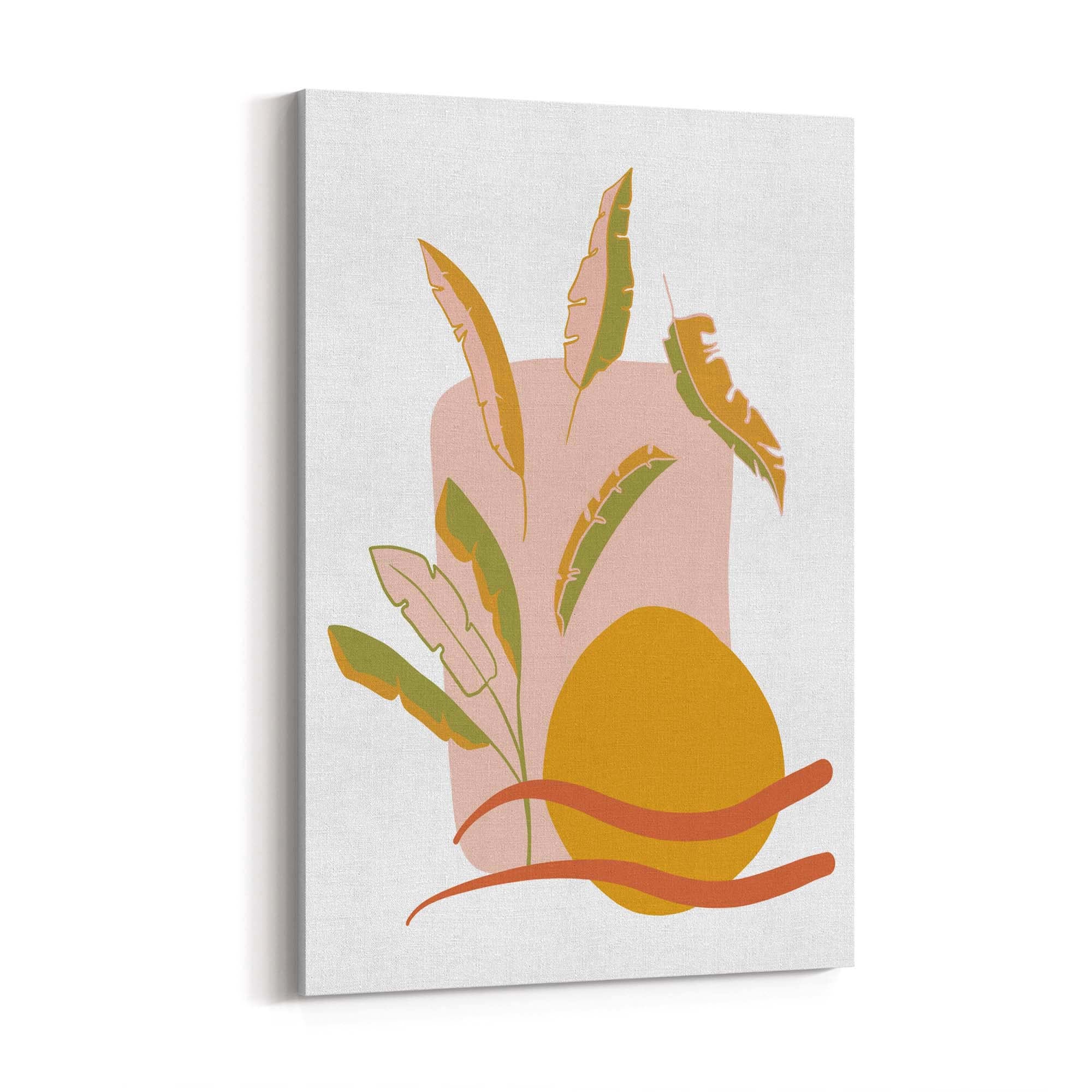 Abstract House Plant Minimal Living Room Wall Art #7 - The Affordable Art Company