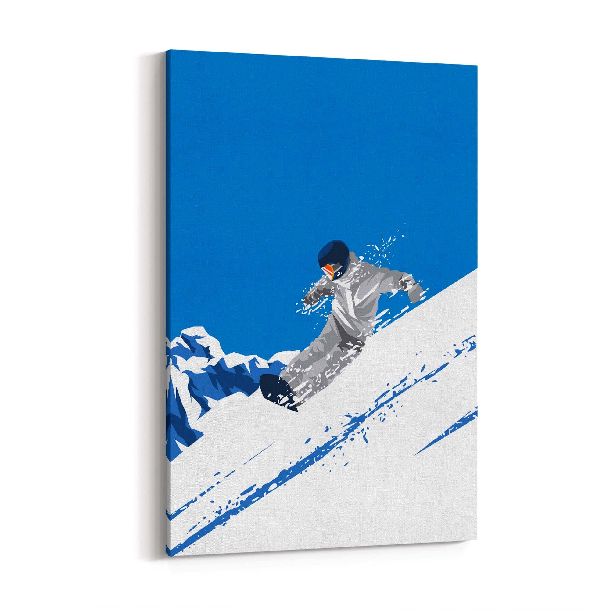 Retro Snowboard Vintage Winter Cabin Wall Art #3 - The Affordable Art Company