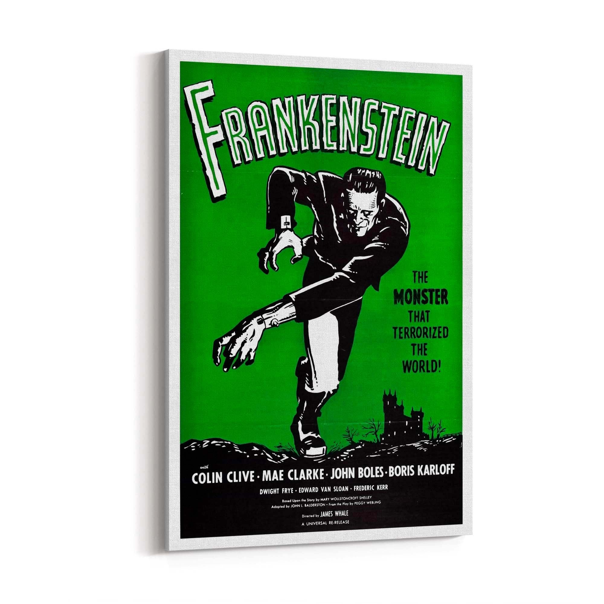 Frankenstein Movie Advert Hollywood Film Wall Art - The Affordable Art Company