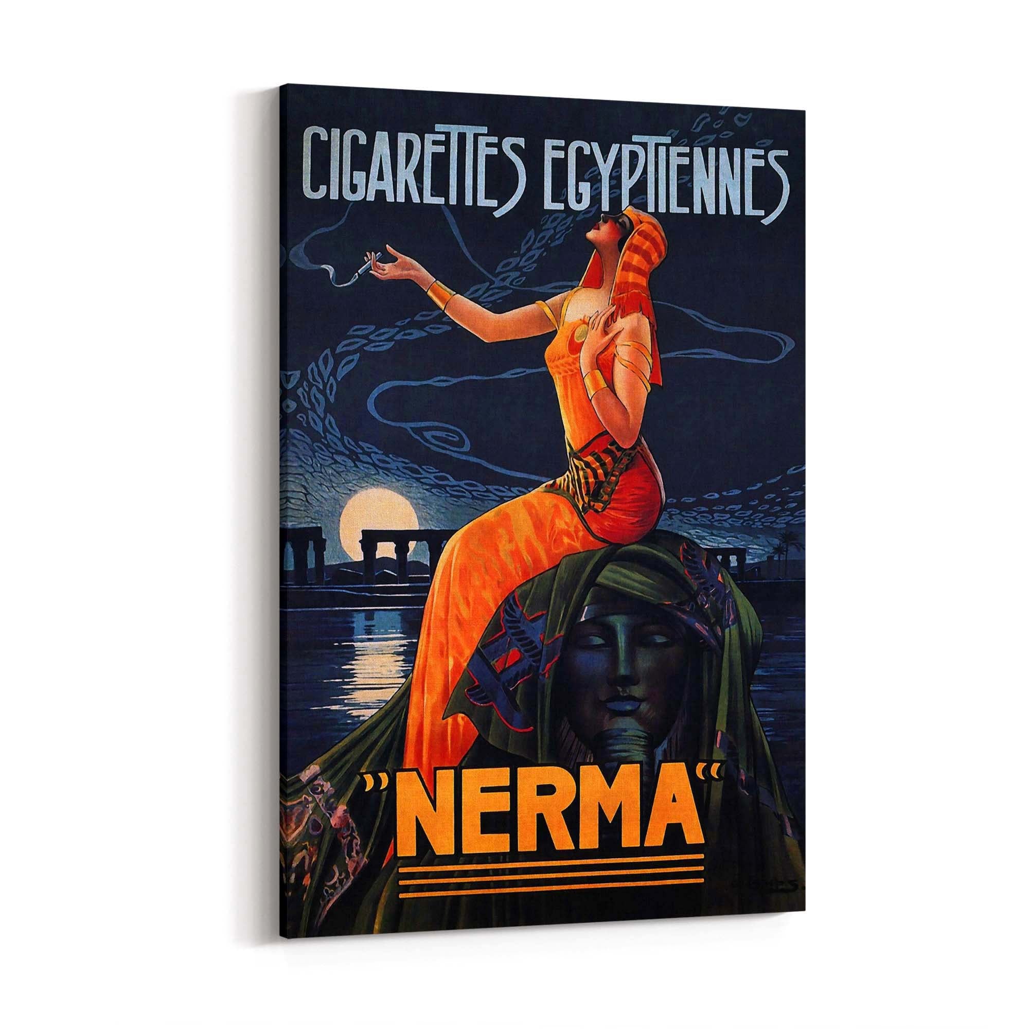 French Cigarette Vintage Advert Wall Art - The Affordable Art Company