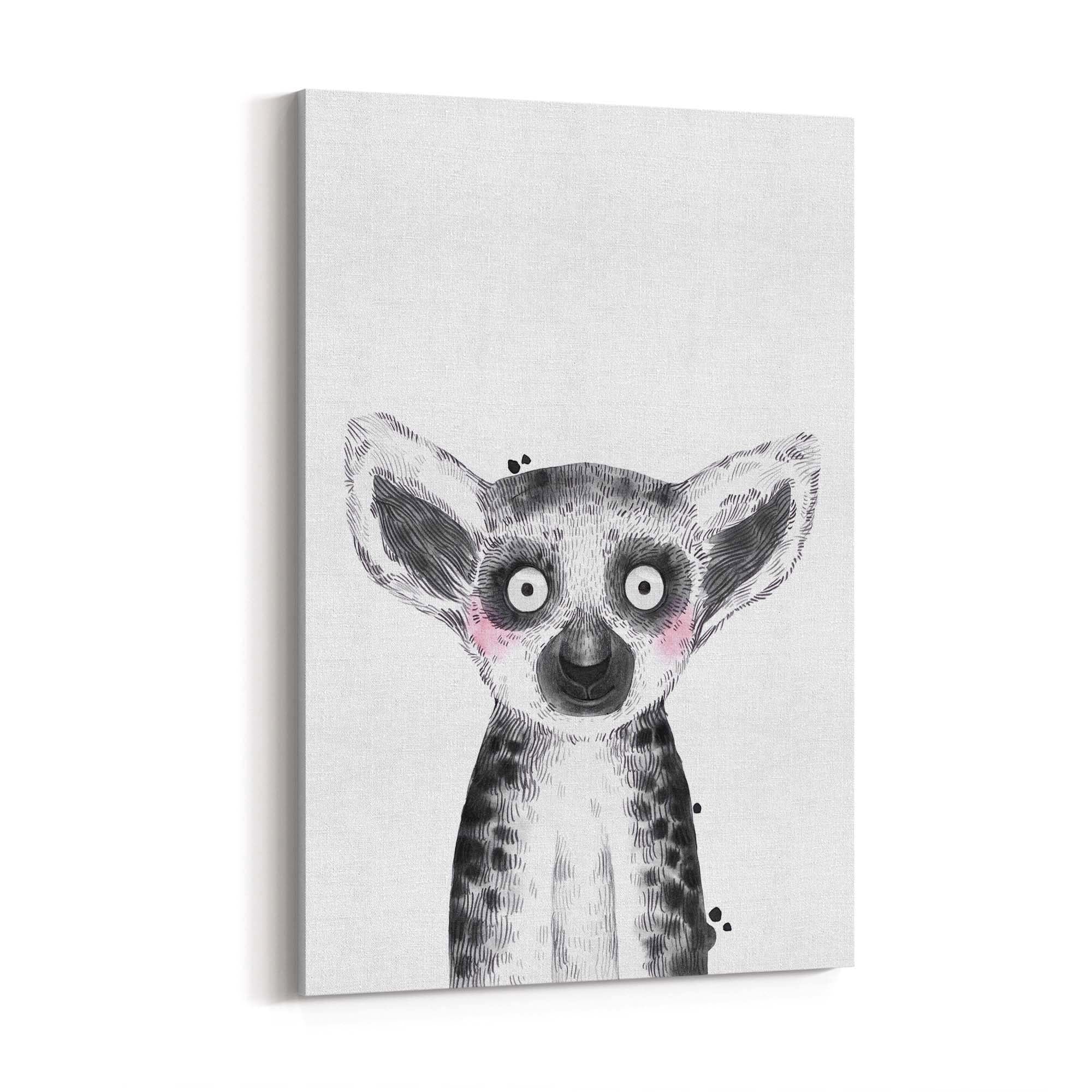 Cute Blushing Baby Possum Nursery Animal Wall Art - The Affordable Art Company