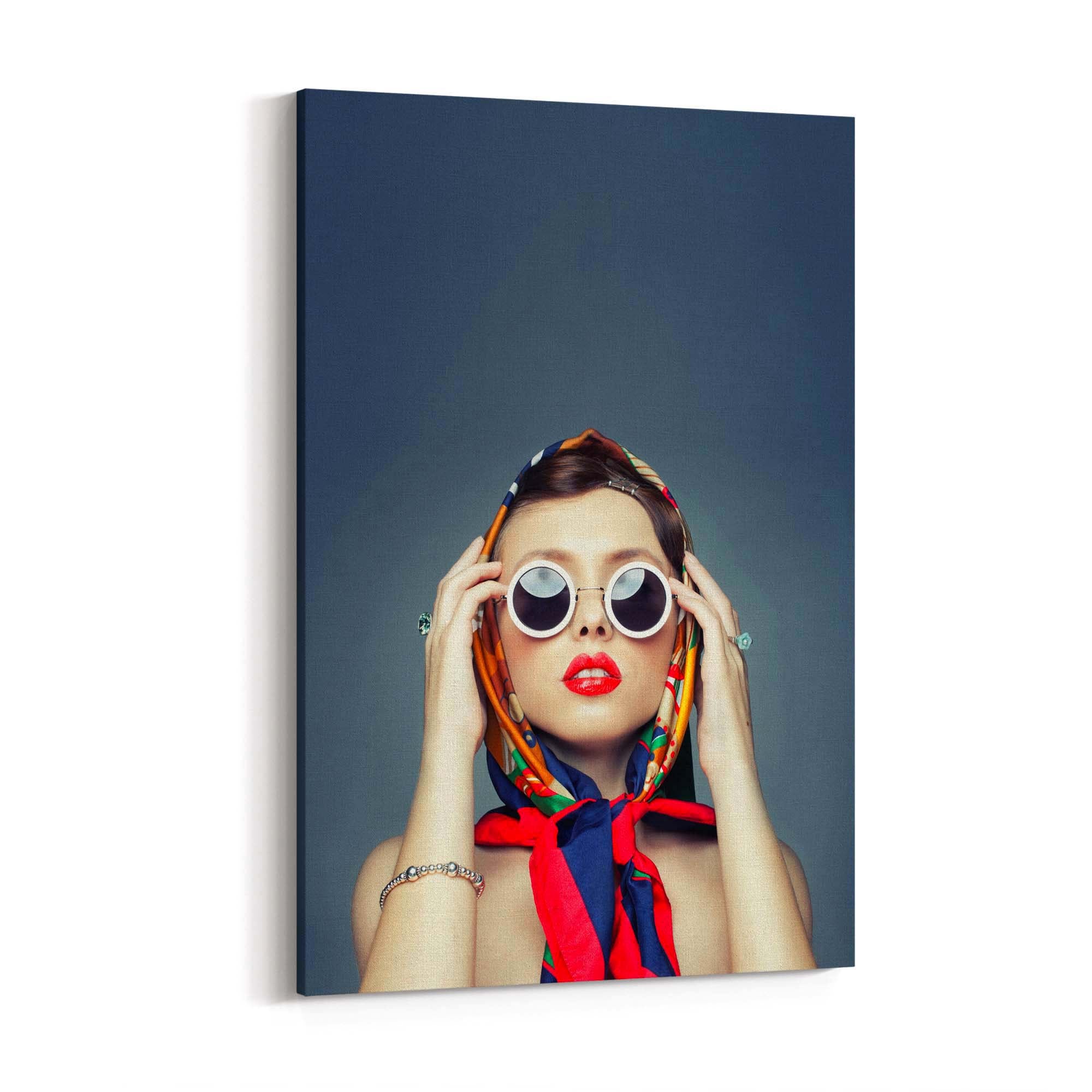 Fashion Model Sunglasses Photograph Chic Wall Art - The Affordable Art Company