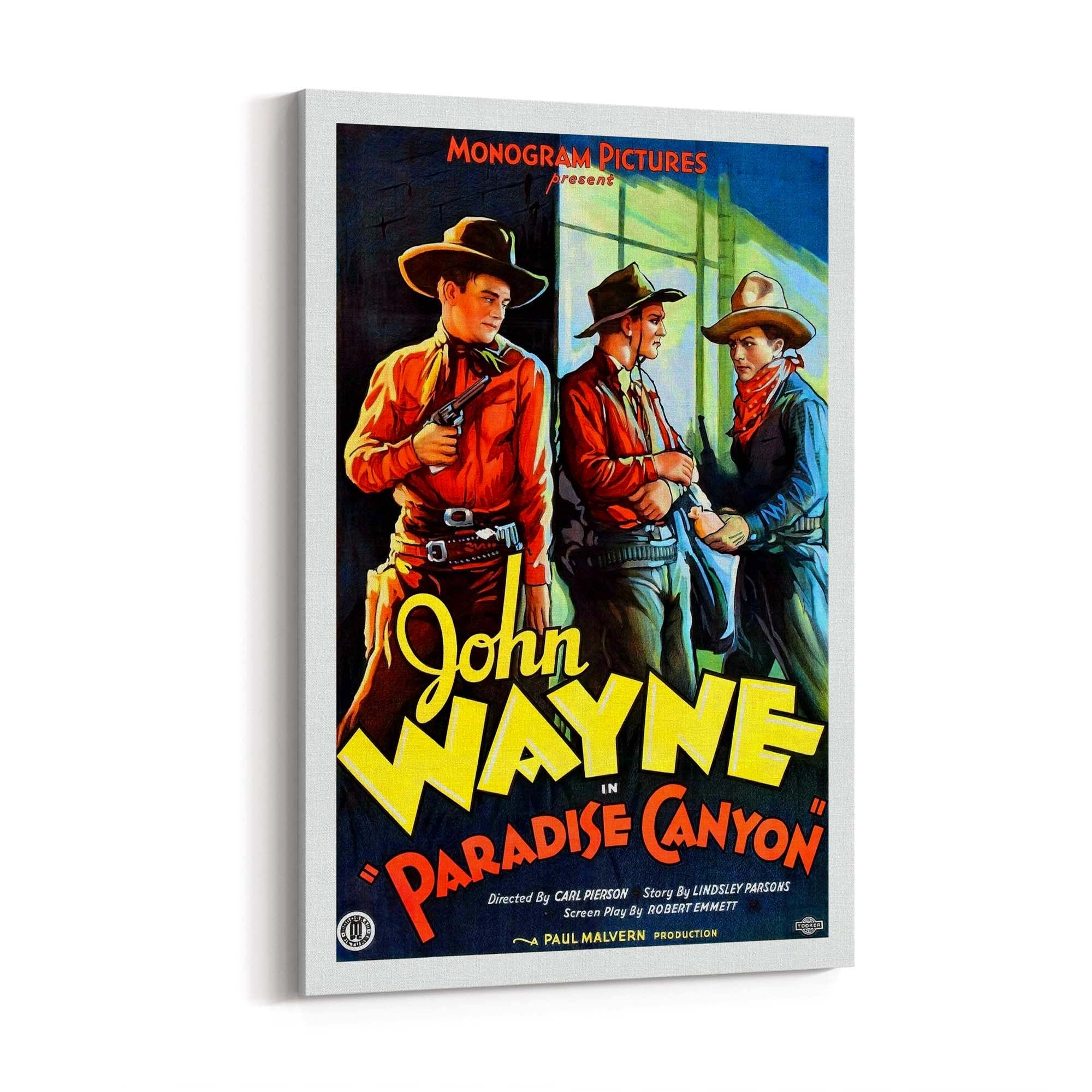 John Wayne Vintage Movie Advert Wall Art - The Affordable Art Company