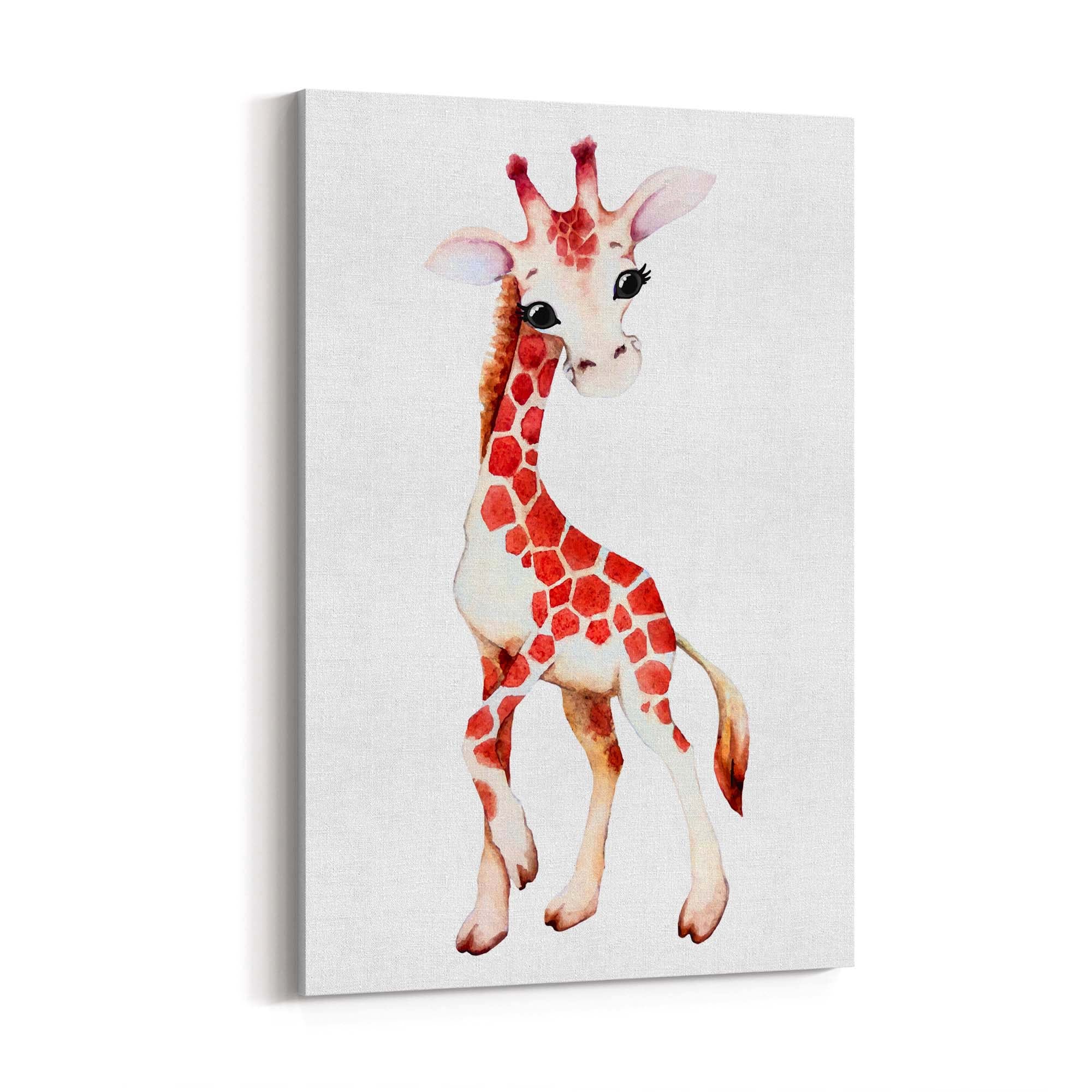 Giraffe Wall Art - Cartoon Print
