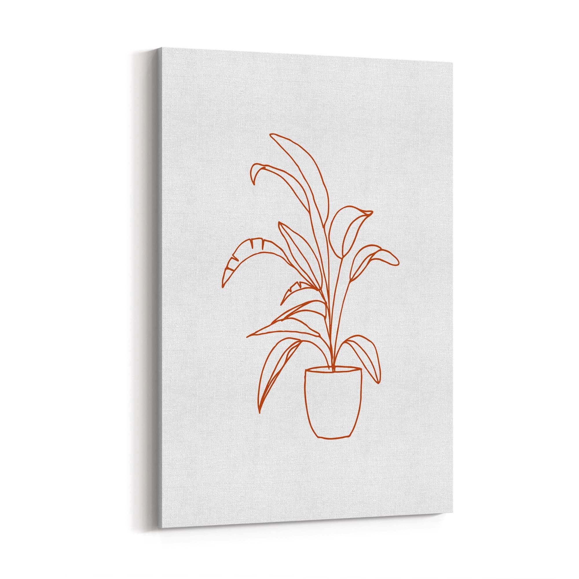 Abstract House Plant Minimal Living Room Wall Art #24 - The Affordable Art Company