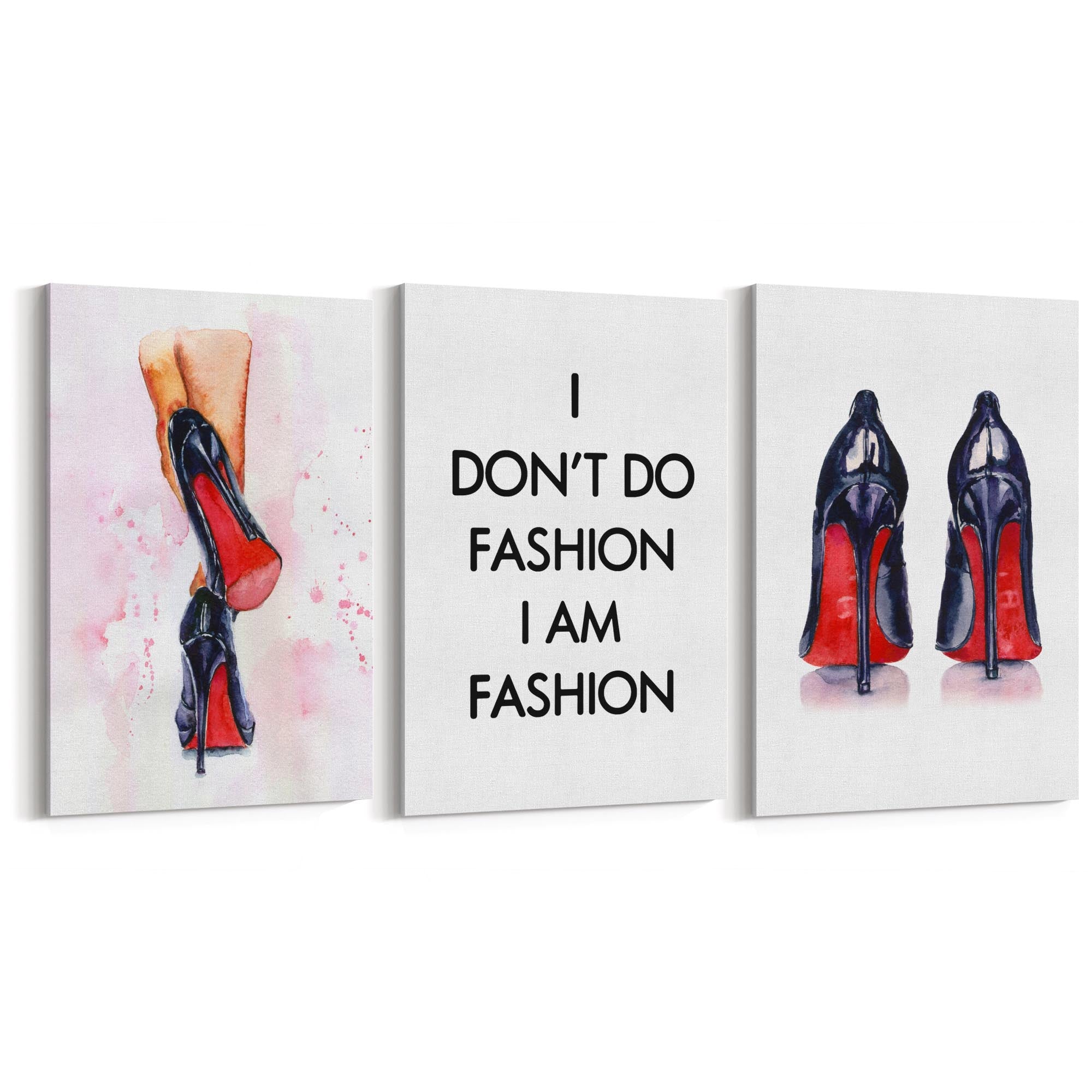 Set of High Heels Fashion Girls Bedroom Wall Art - The Affordable Art Company