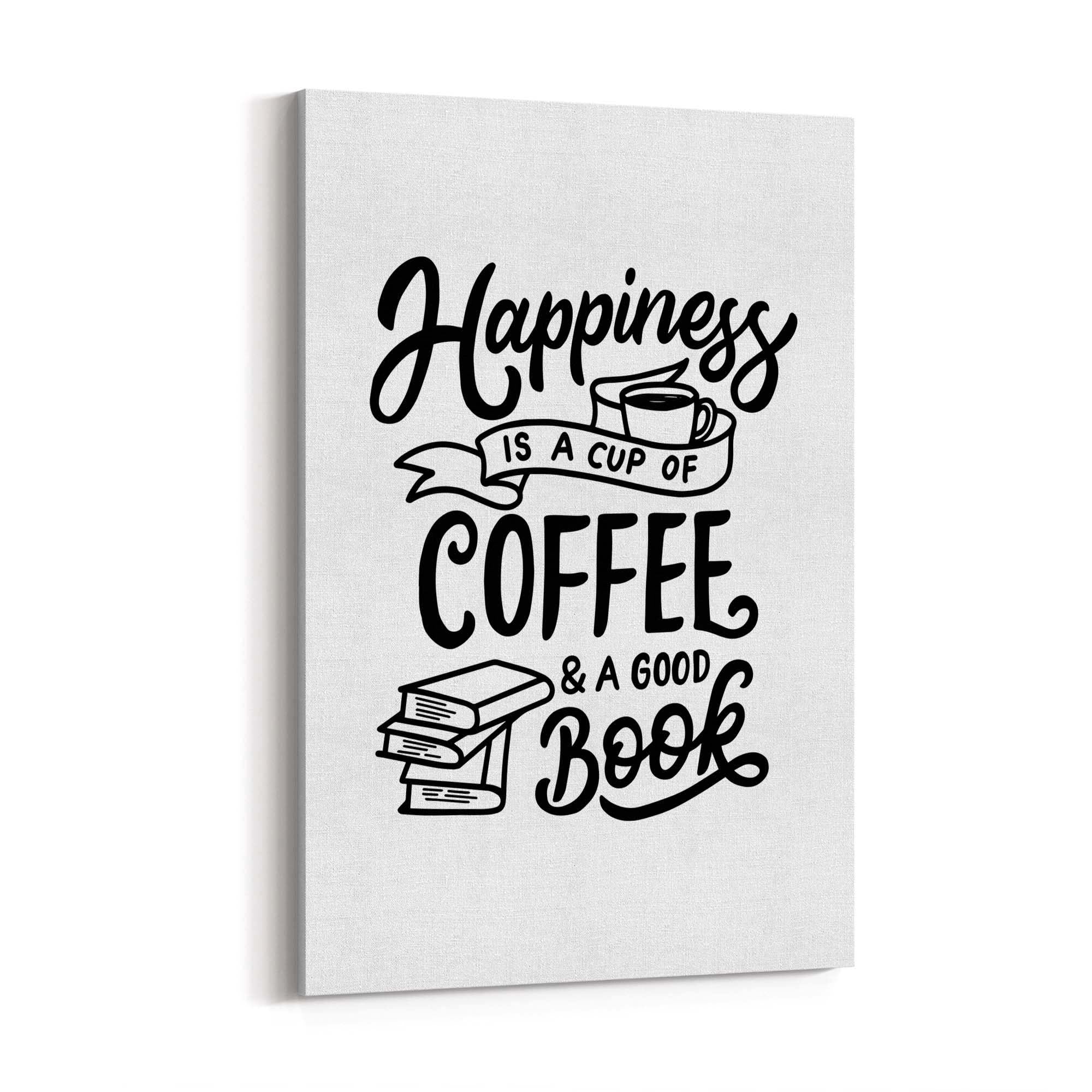 Coffee Quote Minimal Kitchen Cafe Style Wall Art #11 - The Affordable Art Company