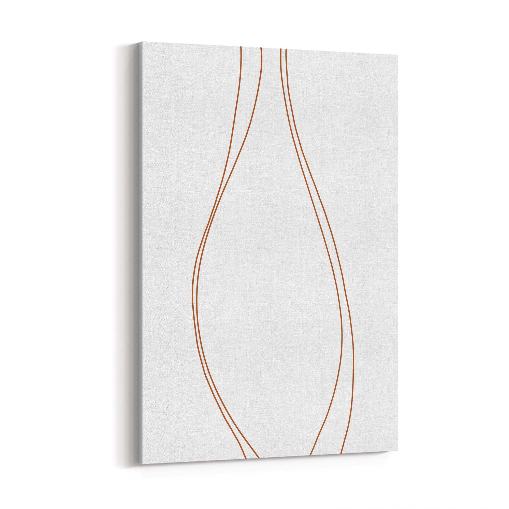Minimal Waves Line Abstract Wall Art #2 - The Affordable Art Company