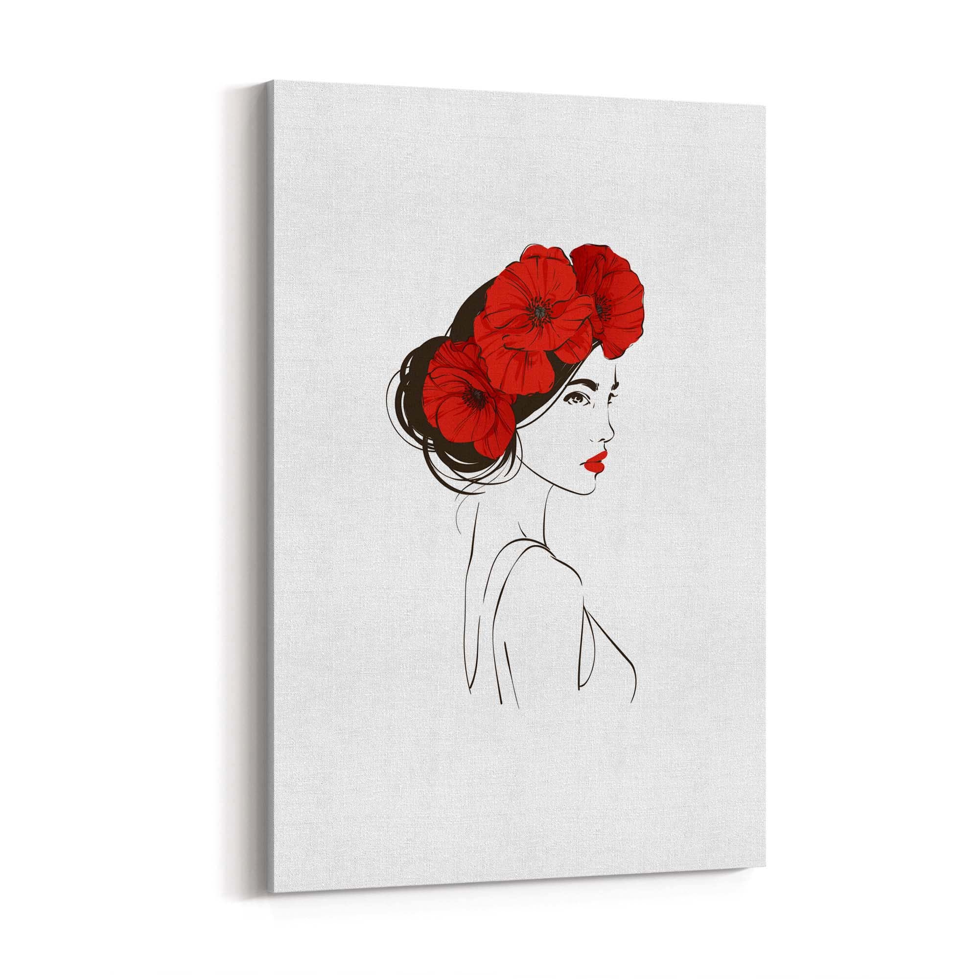 Cute Girl Minimal Fashion Bedroom Wall Art #1 - The Affordable Art Company