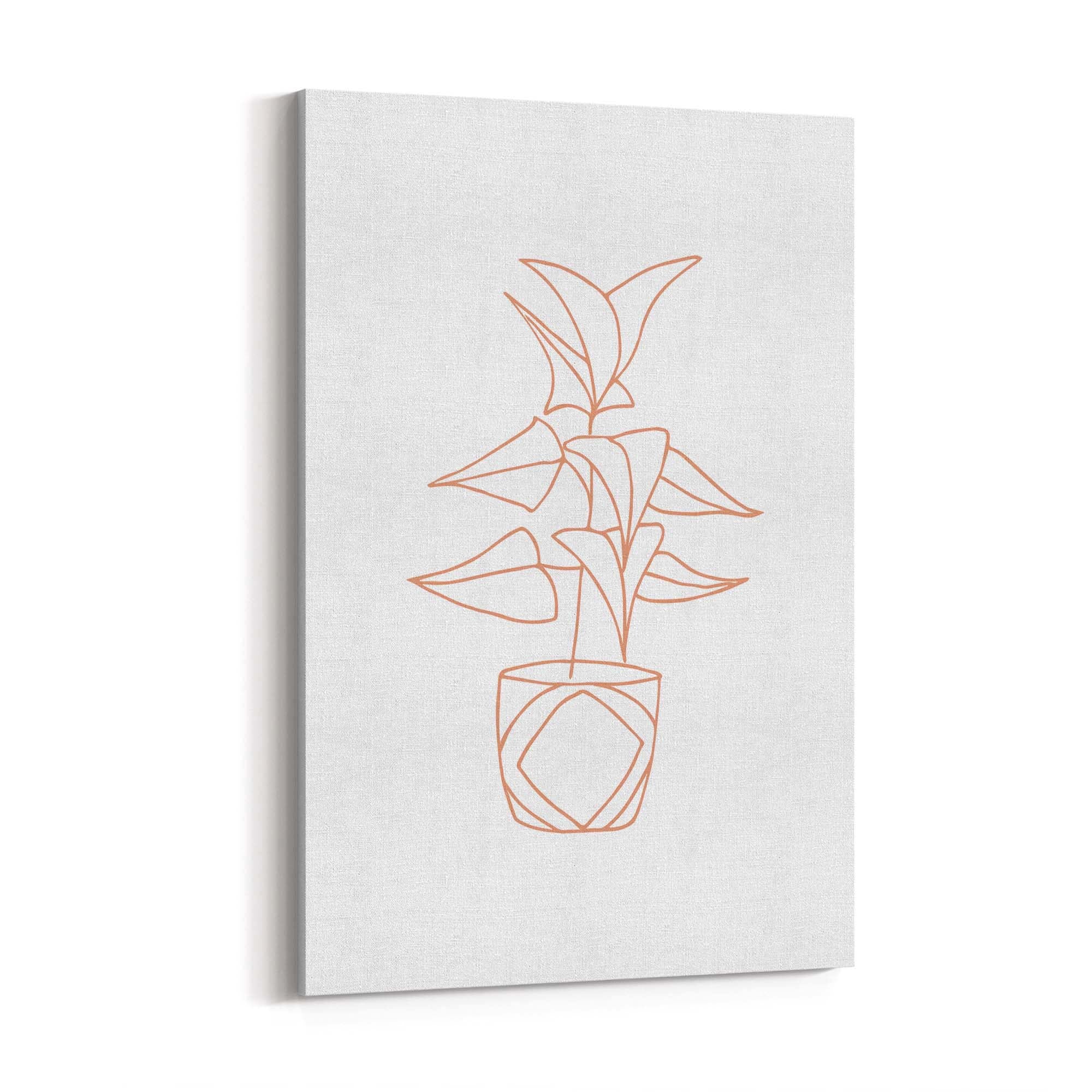 Abstract House Plant Minimal Living Room Wall Art #26 - The Affordable Art Company