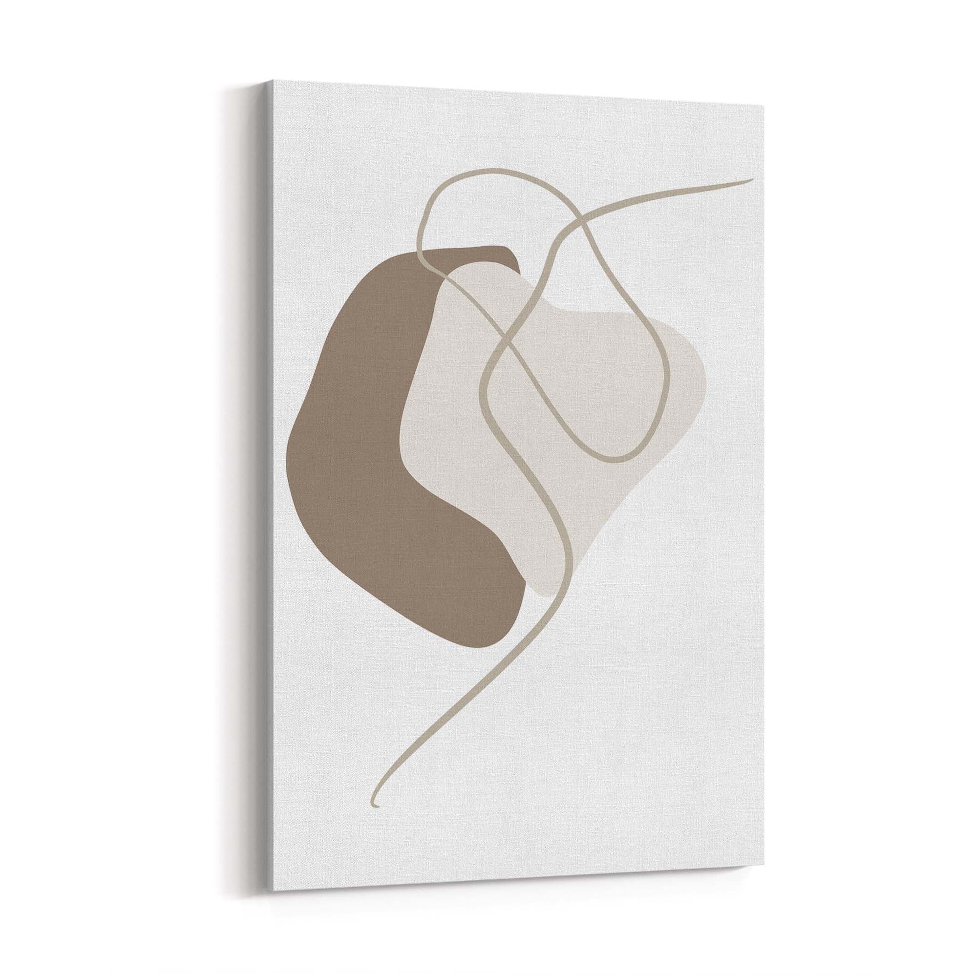 Minimal Black & White Shapes Abstract Wall Art #8 - The Affordable Art Company