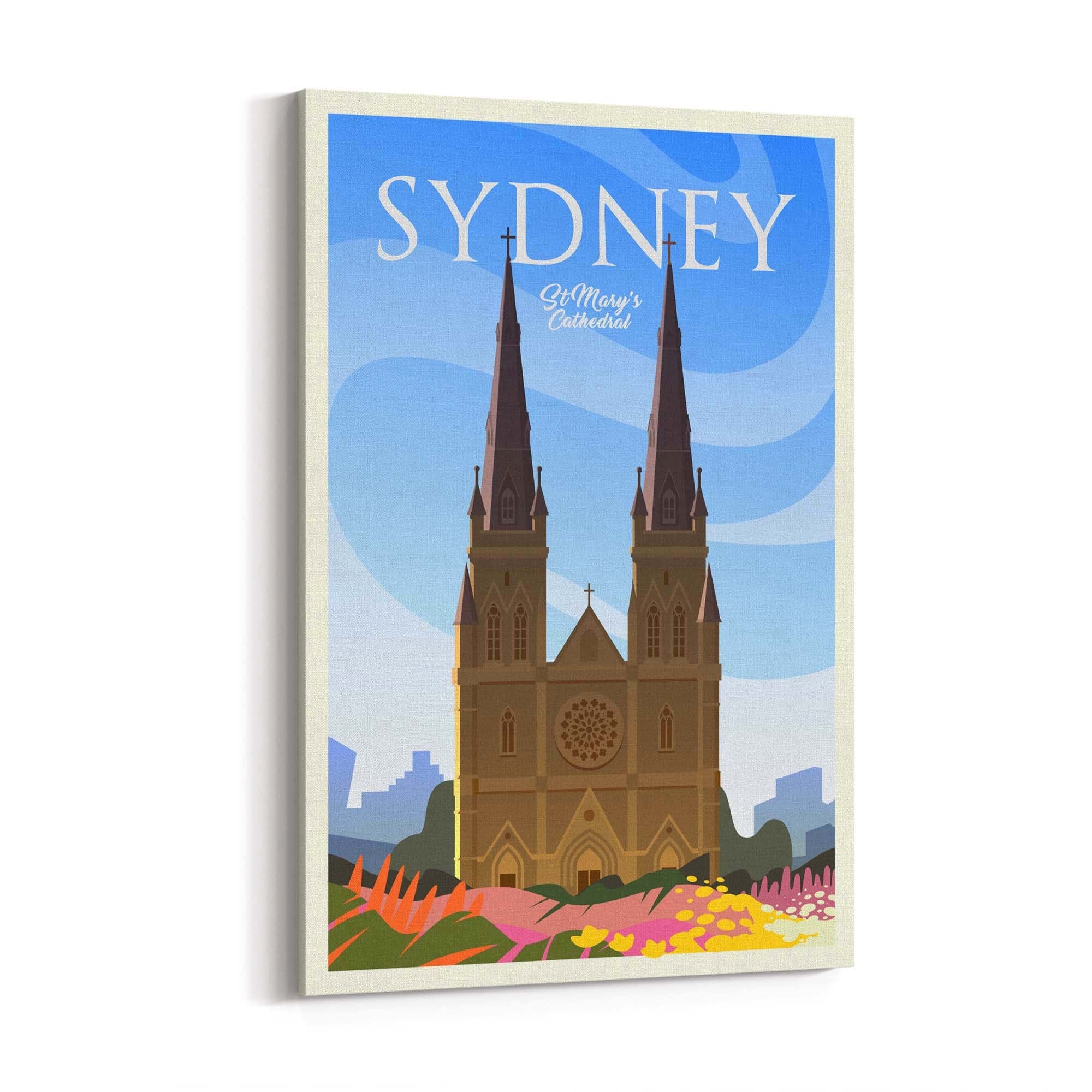 Retro Sydney Australia Vintage Travel Wall Art #1 - The Affordable Art Company