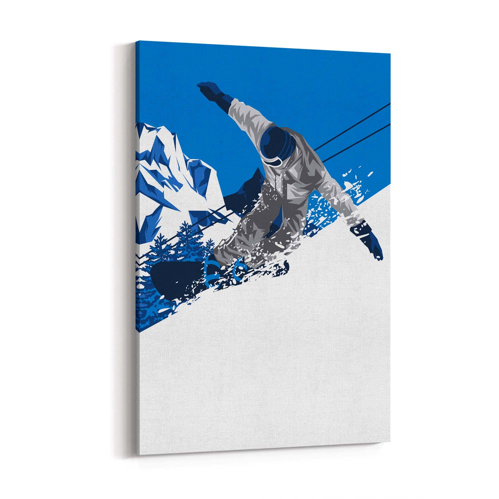 Retro Snowboard Vintage Winter Cabin Wall Art #4 - The Affordable Art Company