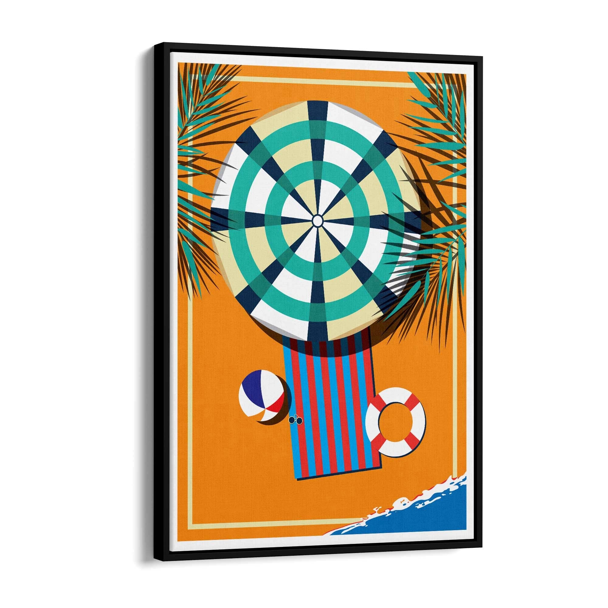Retro Beach Summer Fashion Fun Glamour Wall Art #4 - The Affordable Art Company