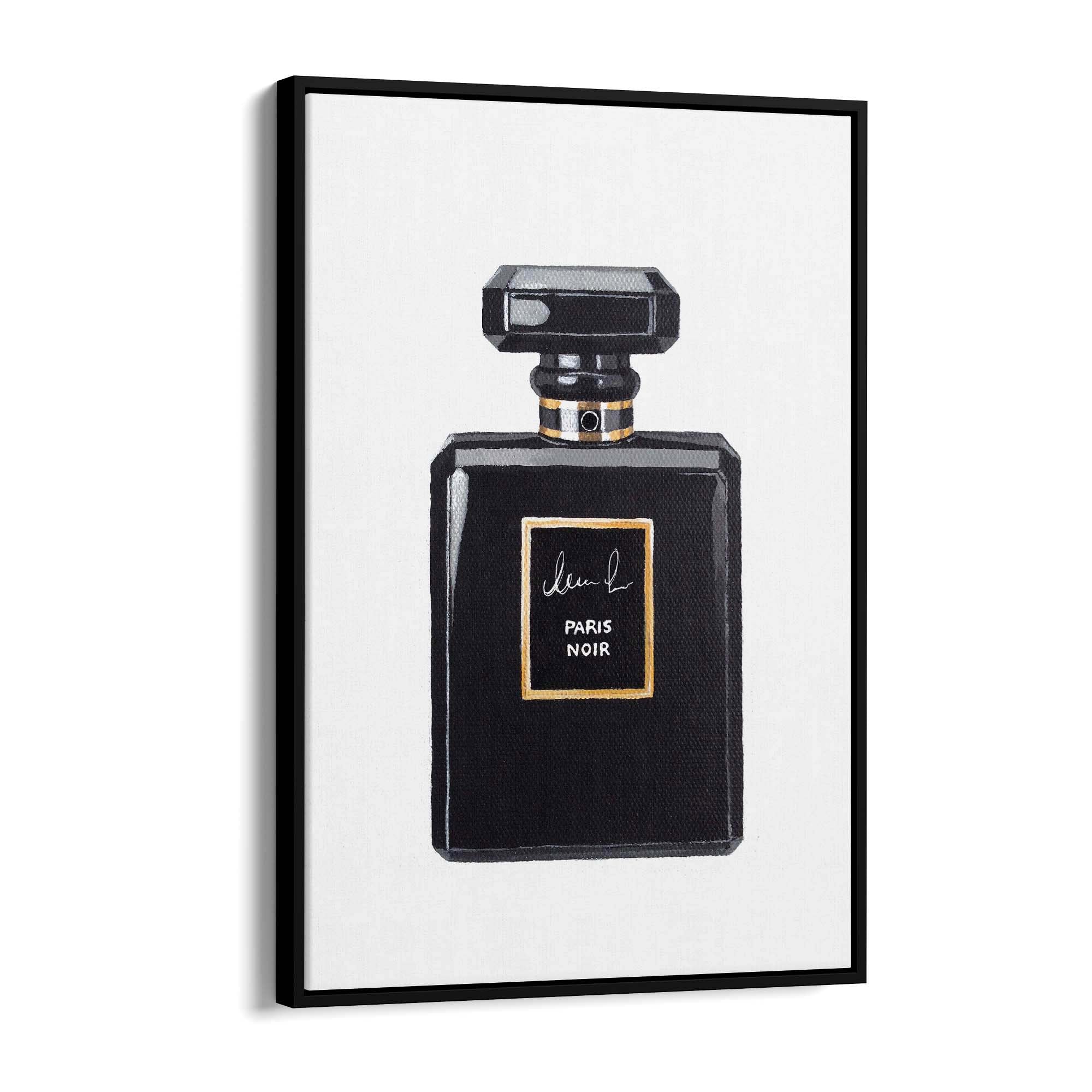 Black Perfume Bottle Fashion Wall Art - The Affordable Art Company