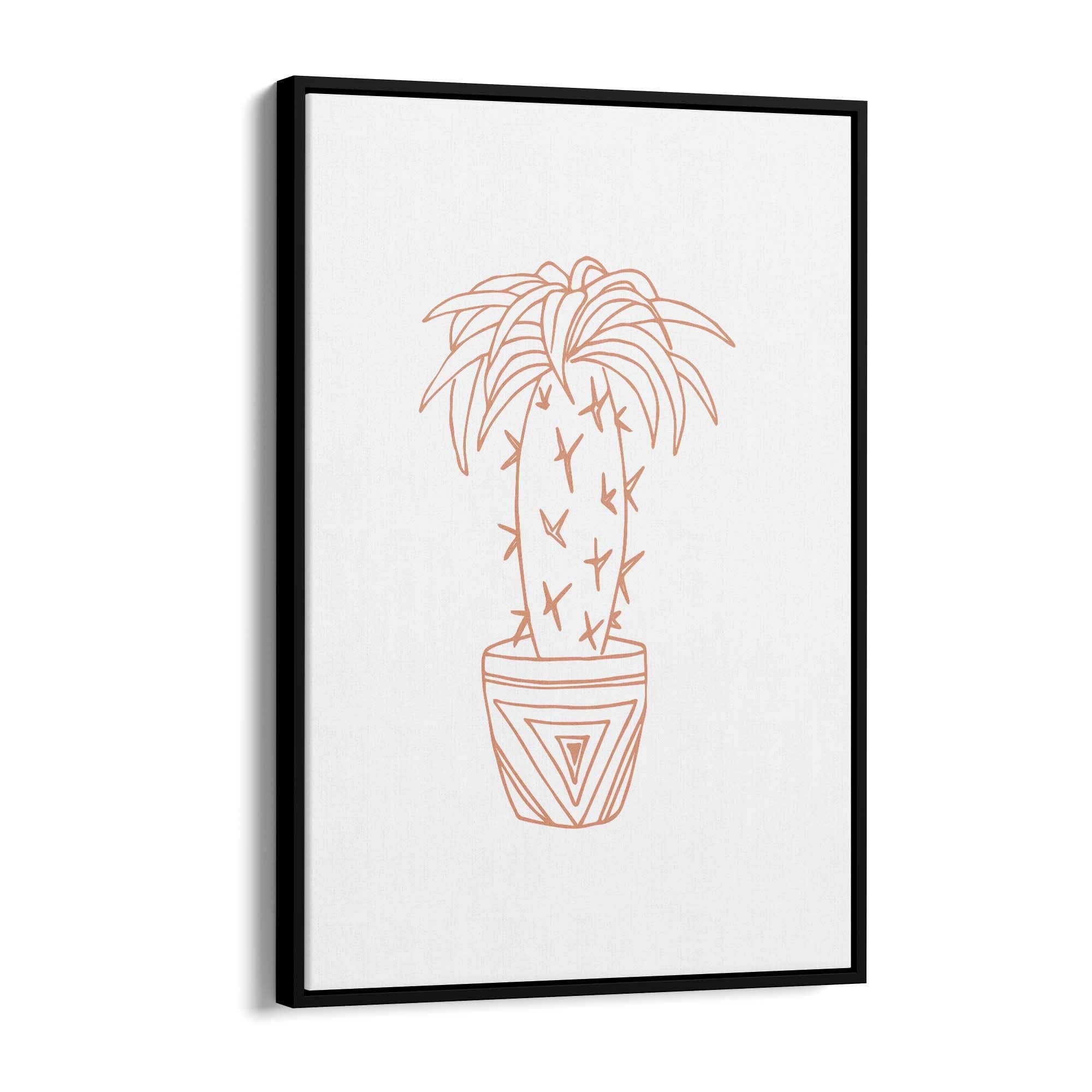 Abstract House Plant Minimal Living Room Wall Art #21 - The Affordable Art Company