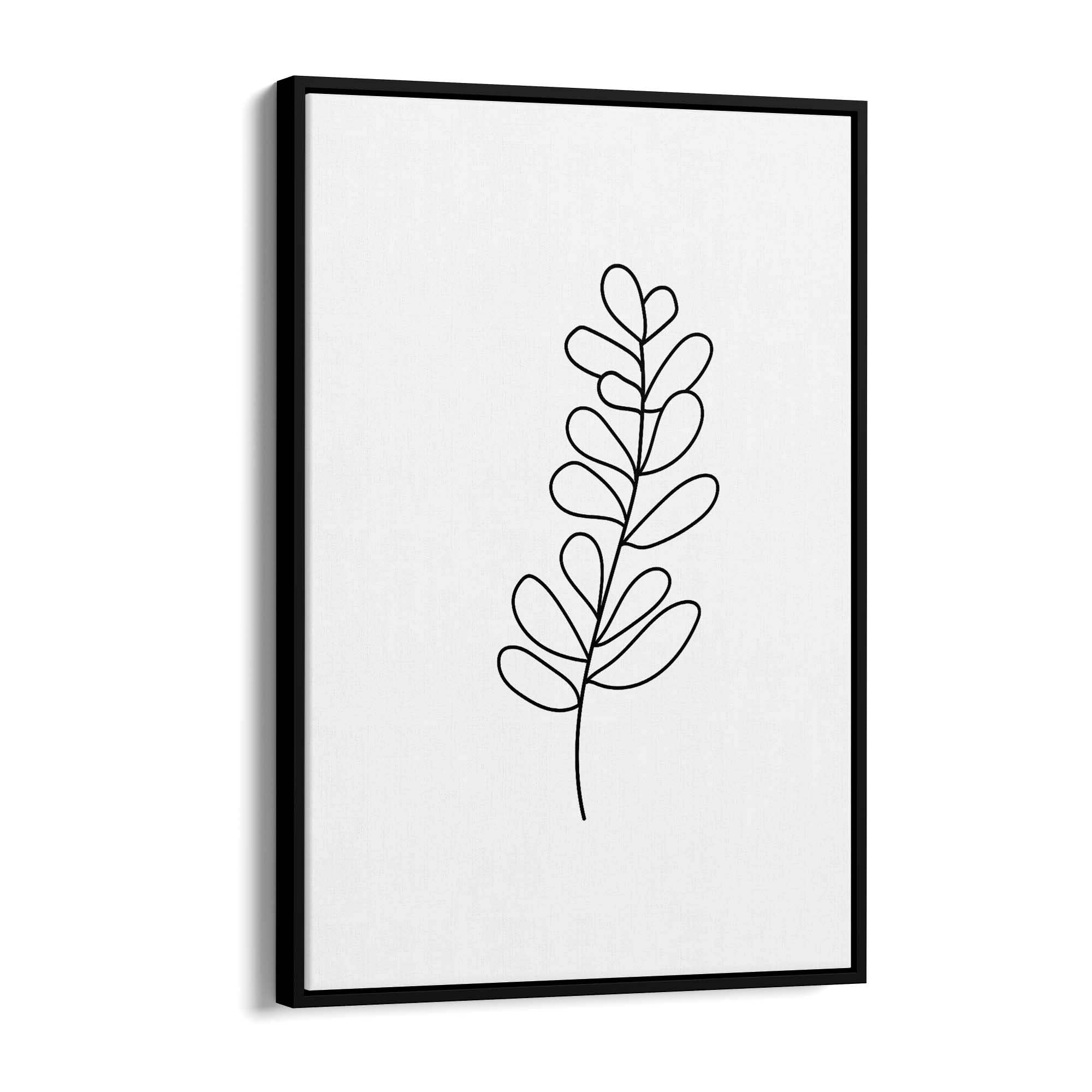 Minimal Branch Line Drawing Plant Nature Wall Art #2 - The Affordable Art Company