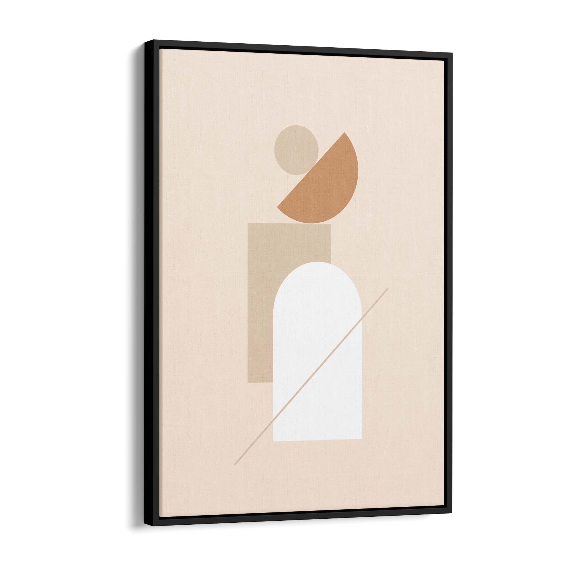 Minimal Pastel Abstract Retro Shapes Wall Art #5 - The Affordable Art Company