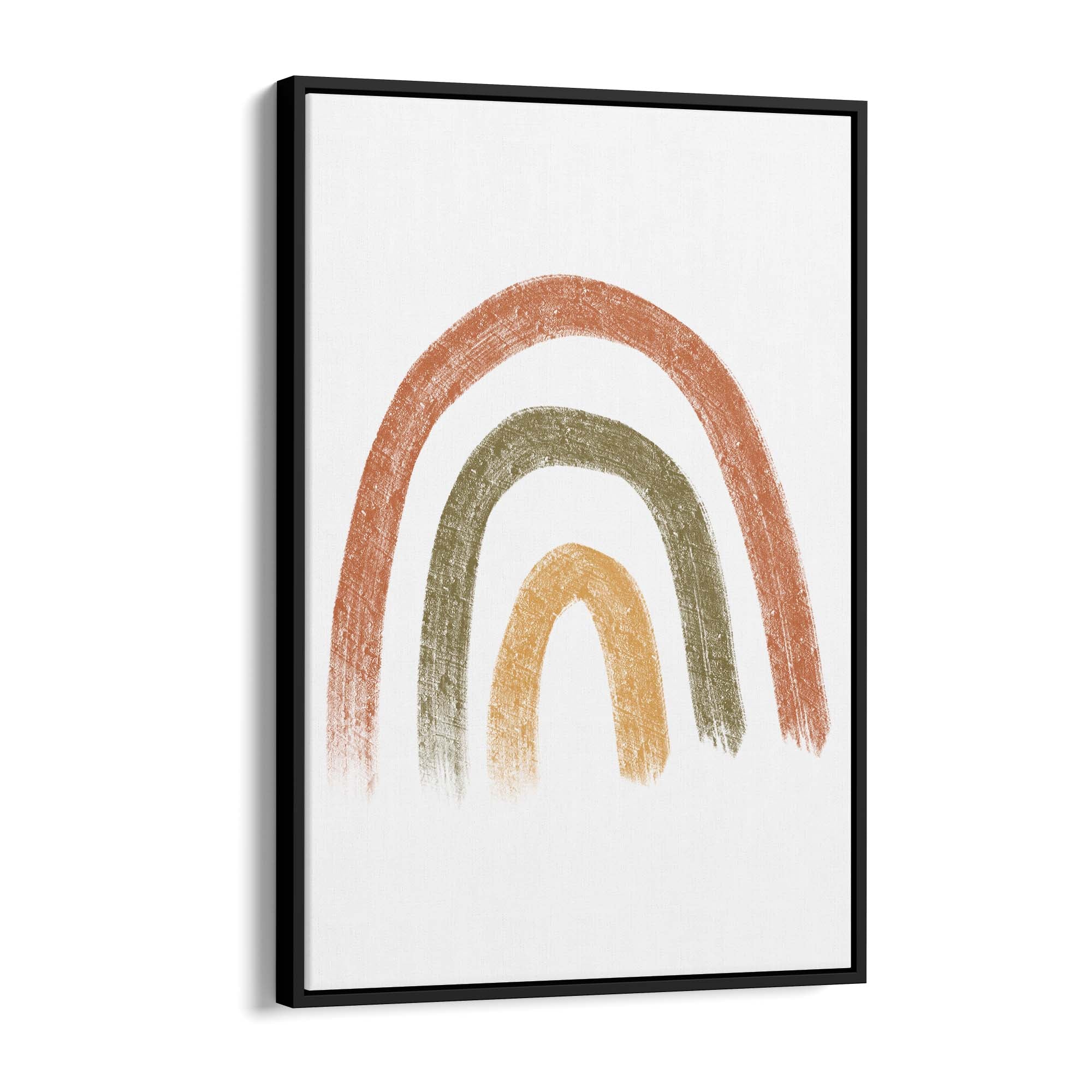 Minimal Abstract Rainbow Nursery Decor Wall Art - The Affordable Art Company