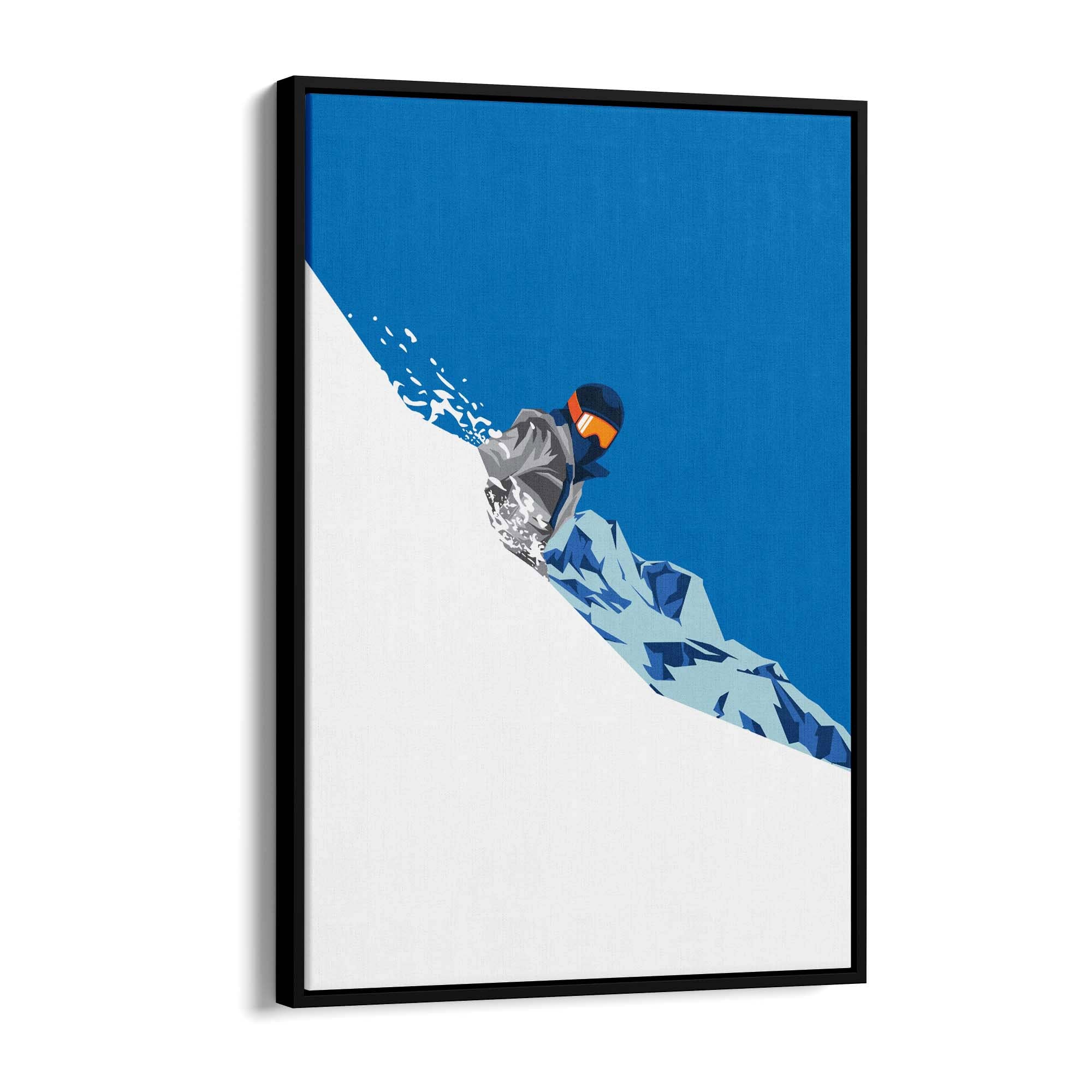 Retro Ski Winter Vintage Snow Cabin Wall Art #3 - The Affordable Art Company