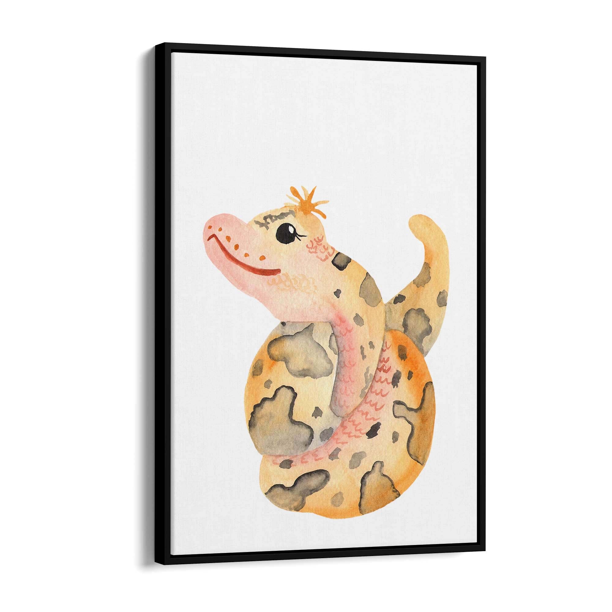 Cartoon Snake Cute Nursery Baby Animal Art - The Affordable Art Company