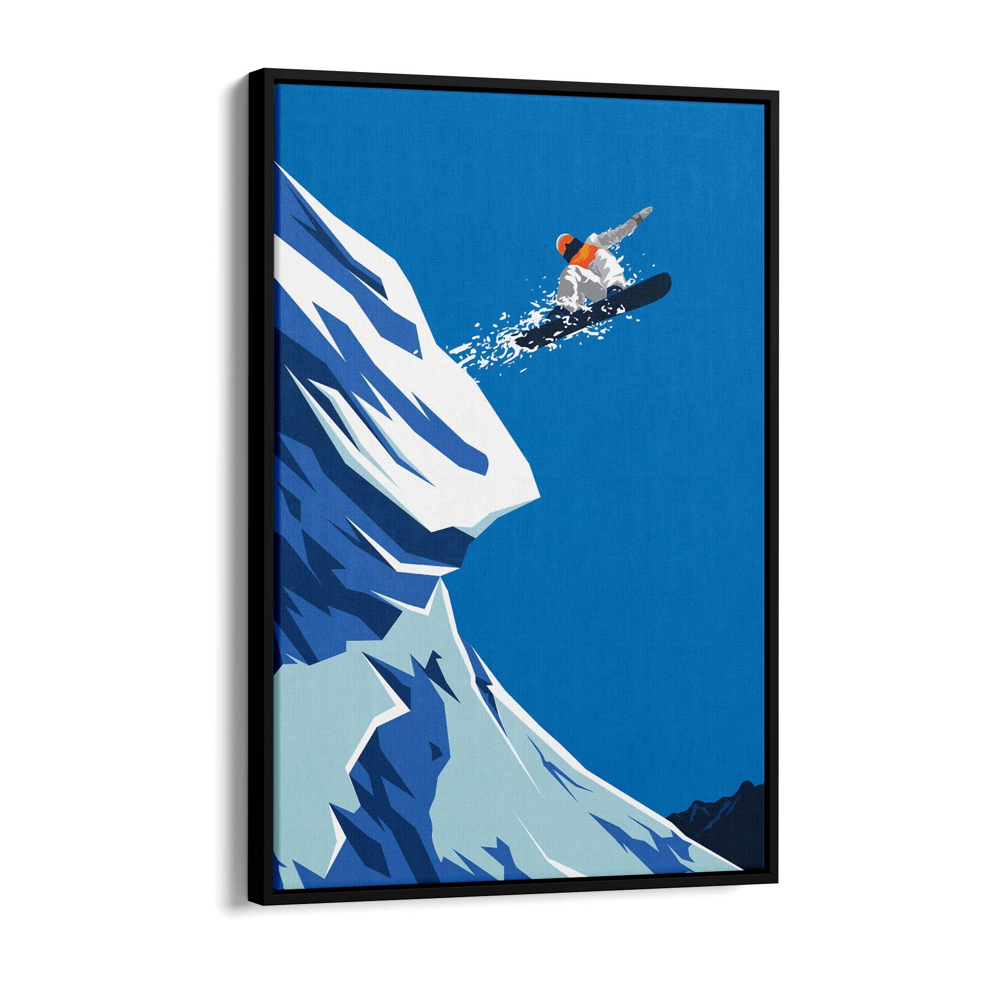 Retro Snowboard Vintage Winter Cabin Wall Art #1 - The Affordable Art Company