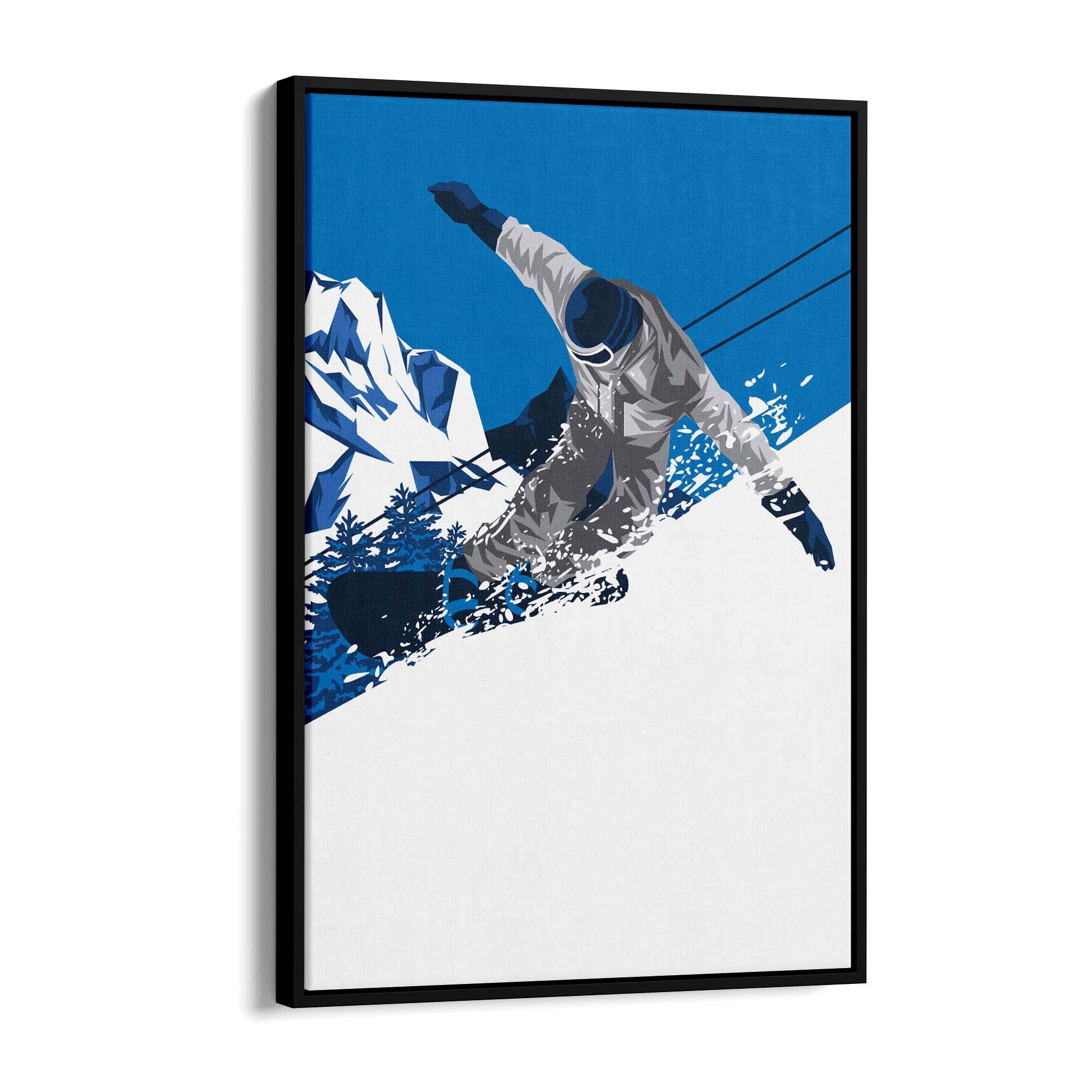 Retro Snowboard Vintage Winter Cabin Wall Art #4 - The Affordable Art Company
