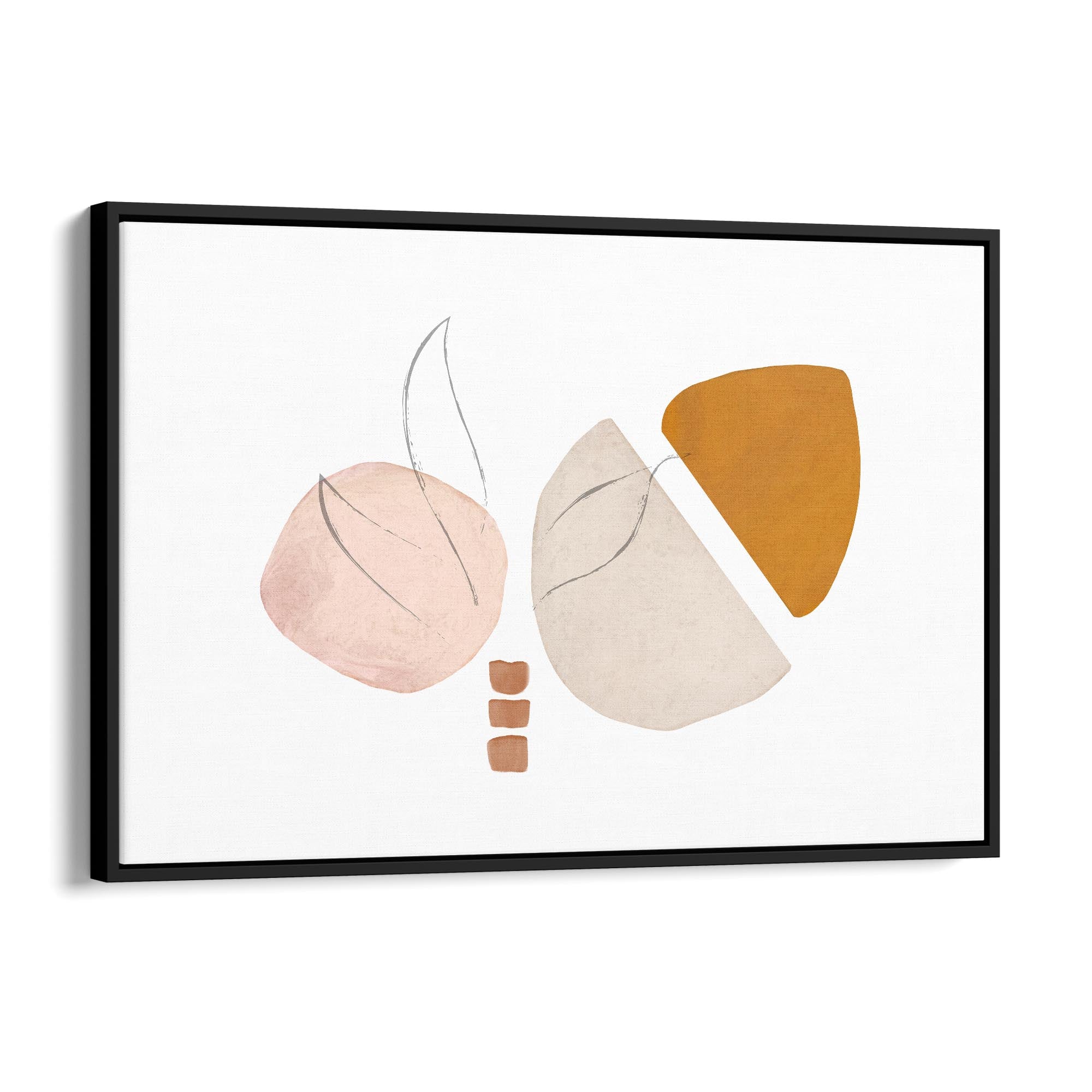 Blue Abstract Painting Minimal Modern Wall Art #14 - The Affordable Art Company