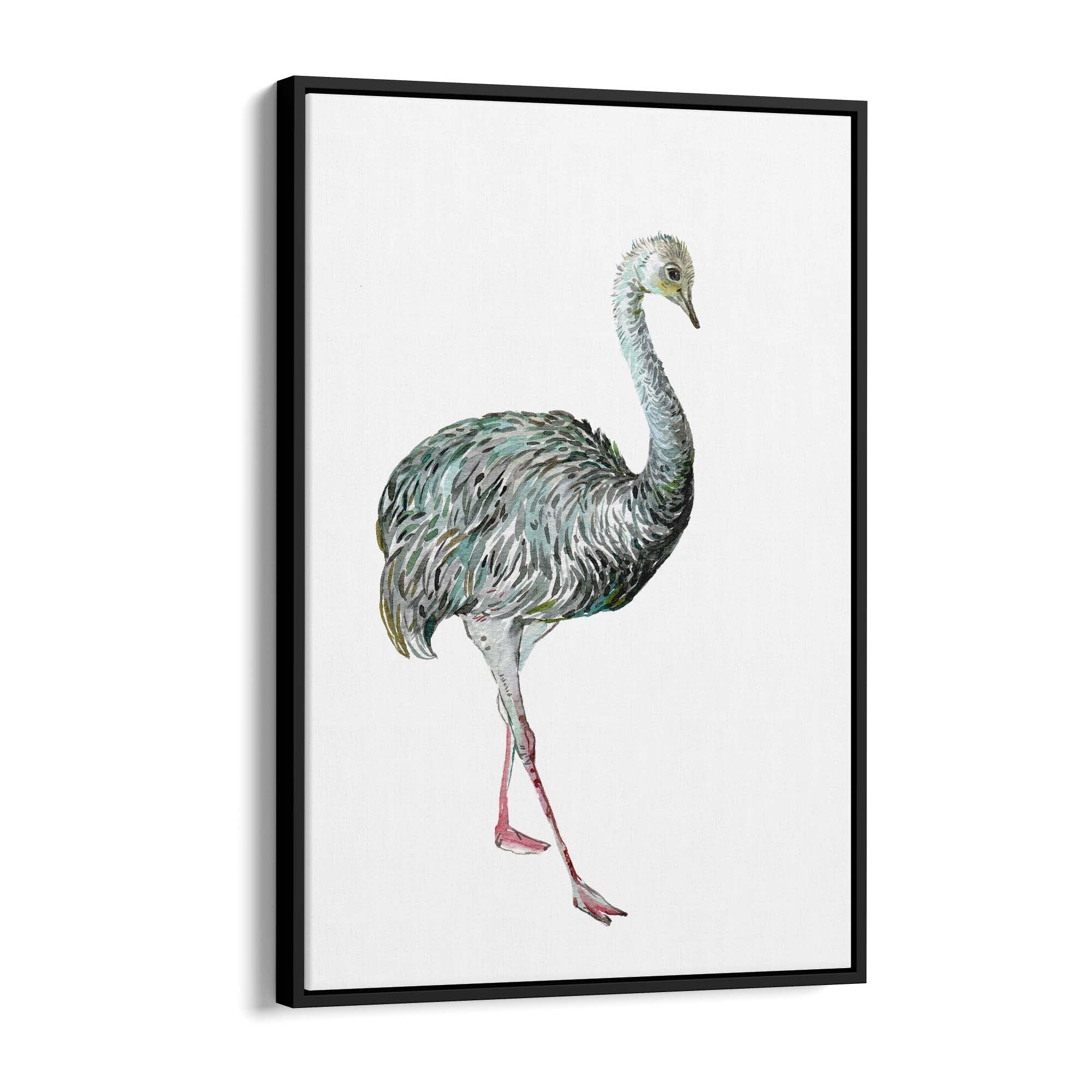 Australian Emu Painting Animal Nursery Wall Art #2 - The Affordable Art Company