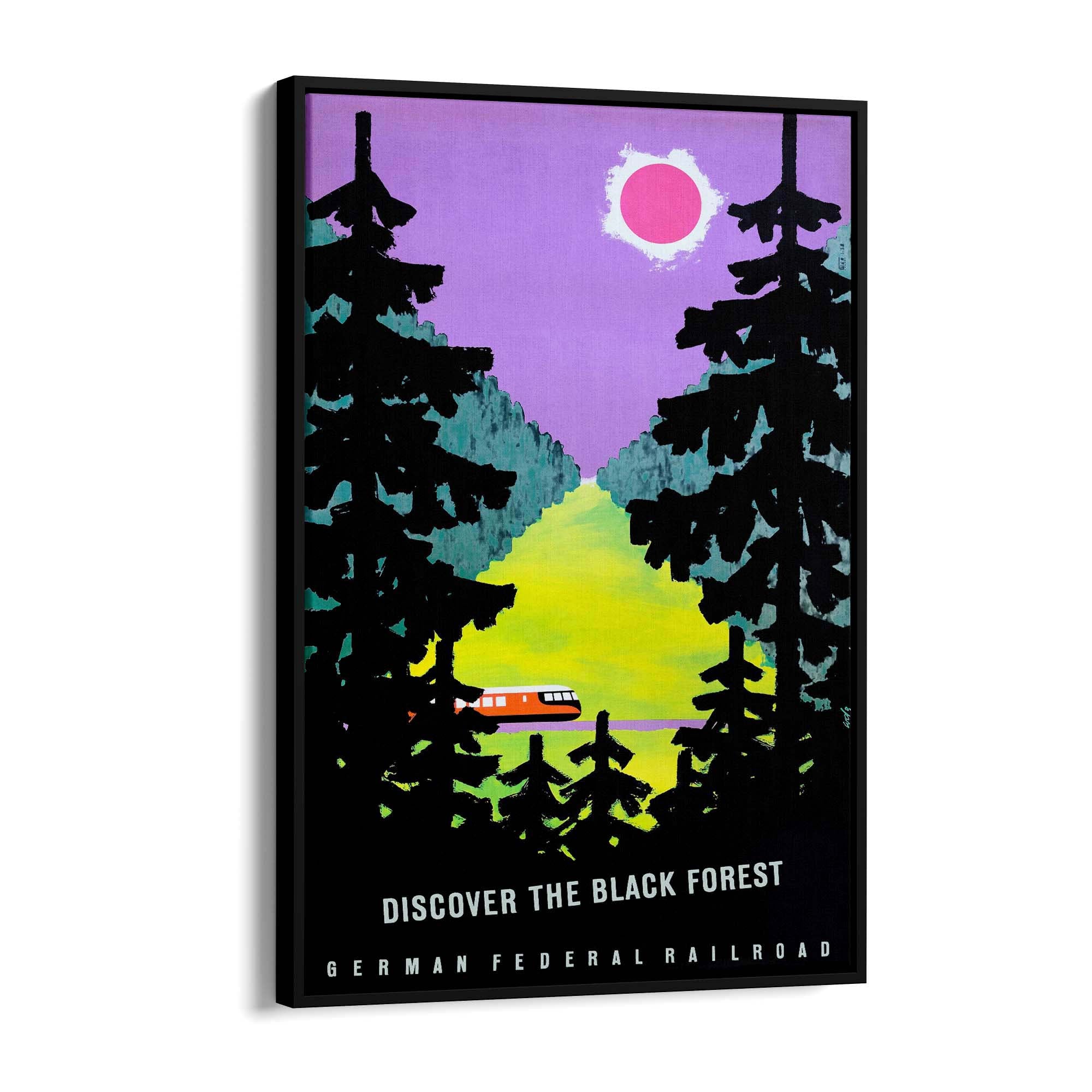 The Black Forest Germany Vintage Travel Advert Wall Art - The Affordable Art Company