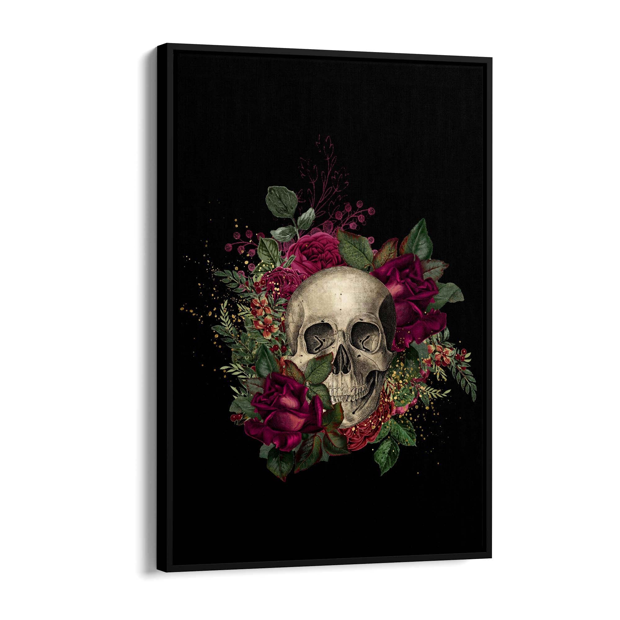 Dark Gothic Skull Fashion Bedroom Wall Art - The Affordable Art Company