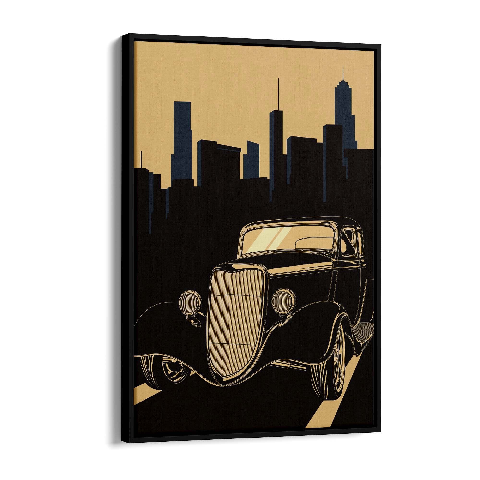 Art Deco Car Vintage Retro New York Wall Art #4 - The Affordable Art Company
