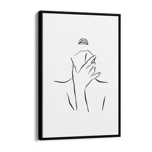 Provocative Female Line Girls Bedroom Wall Art - The Affordable Art Company