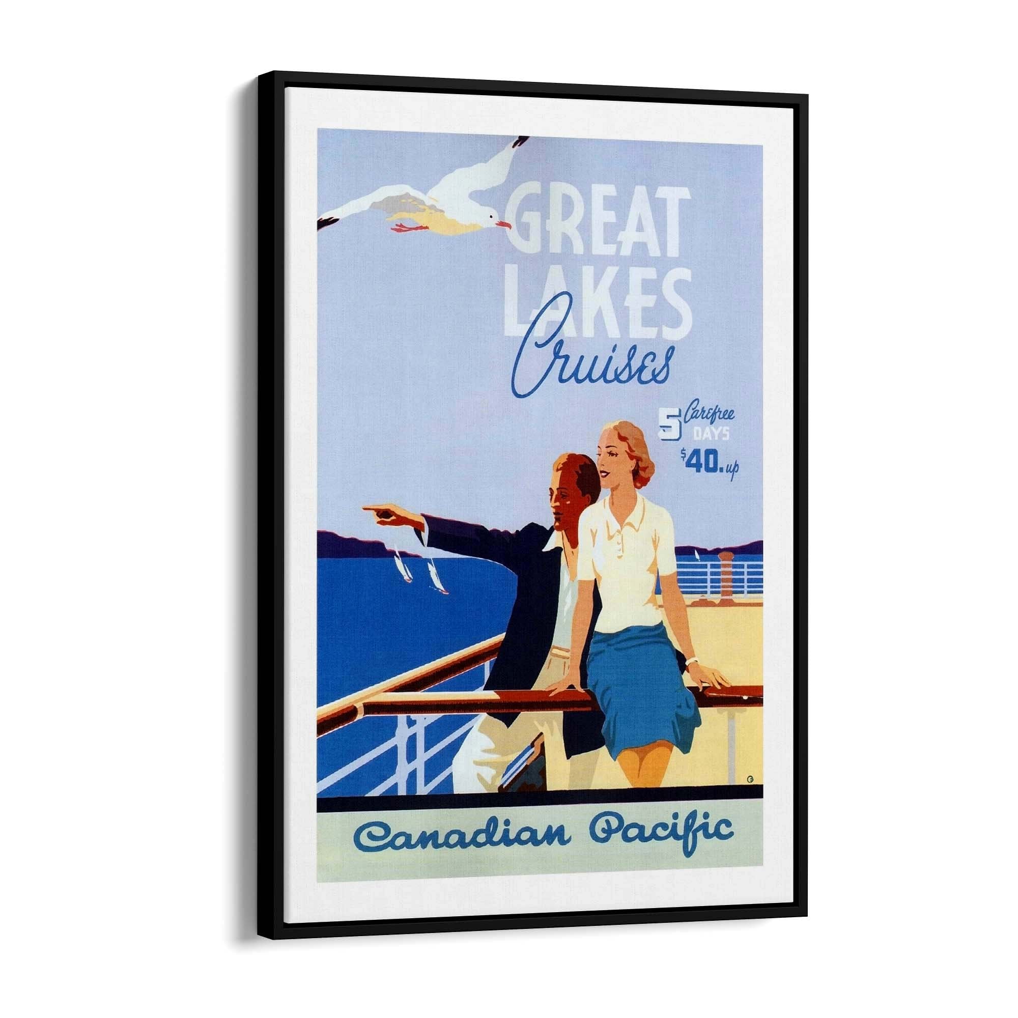 Canadian Pacific Vintage Shipping Advert Wall Art #4 - The Affordable Art Company
