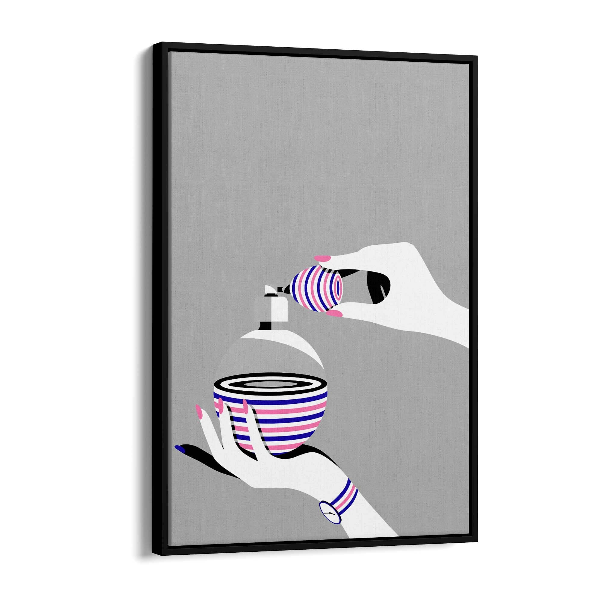 Retro Perfume Bottle Fashion Bedroom Wall Art #1 - The Affordable Art Company