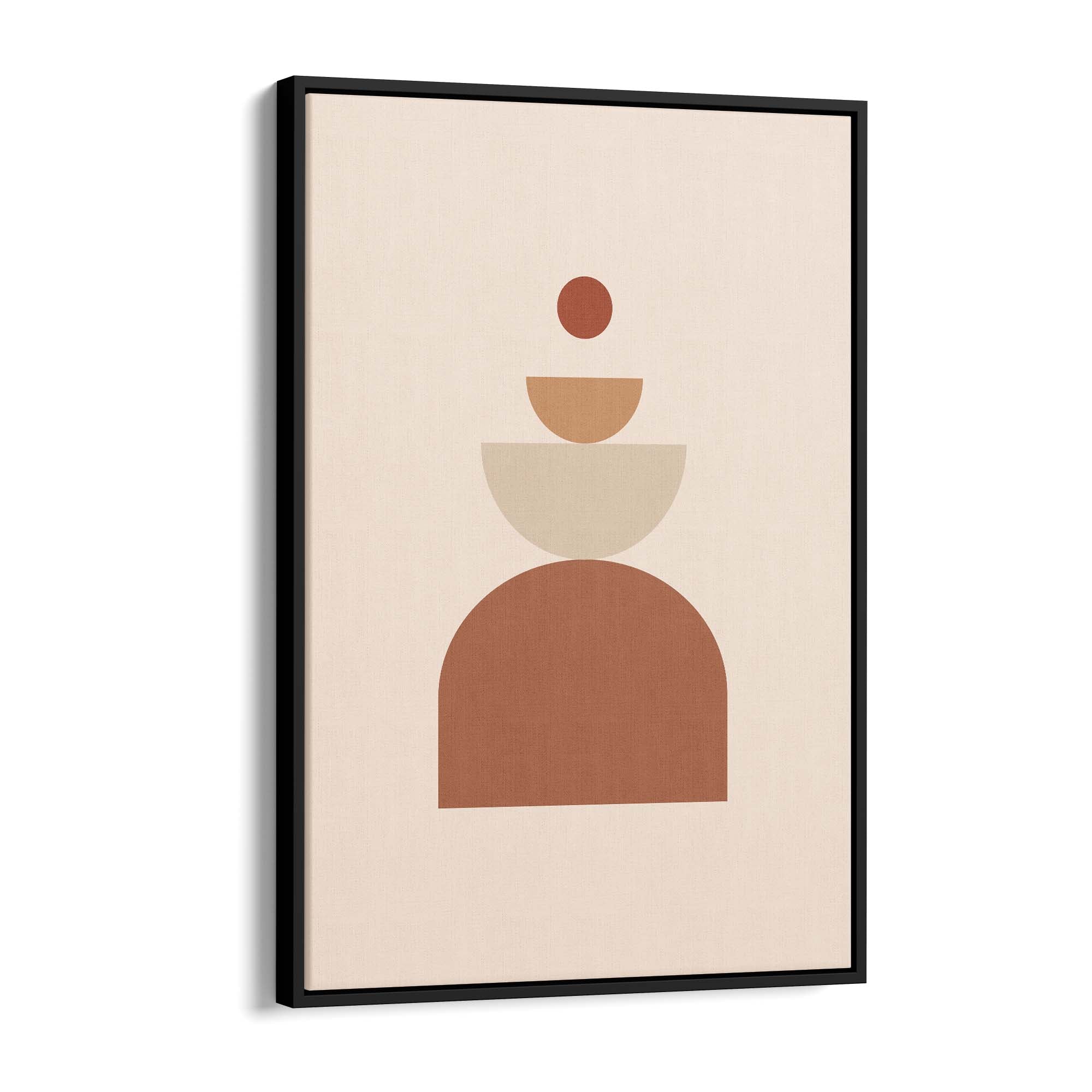 Minimal Pastel Abstract Retro Shapes Wall Art #6 - The Affordable Art Company