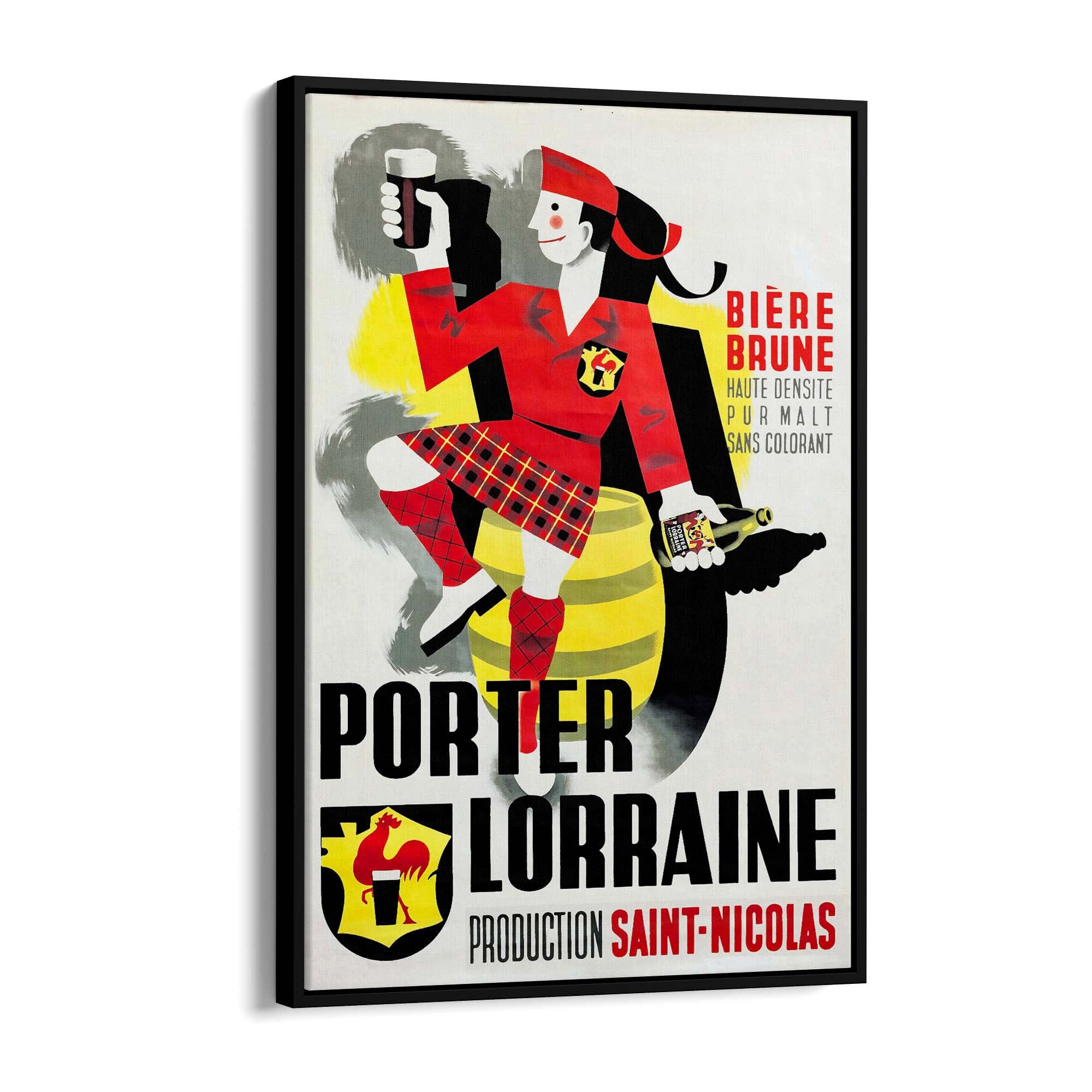 Porter Lorraine Vintage Drinks Advert Wall Art - The Affordable Art Company