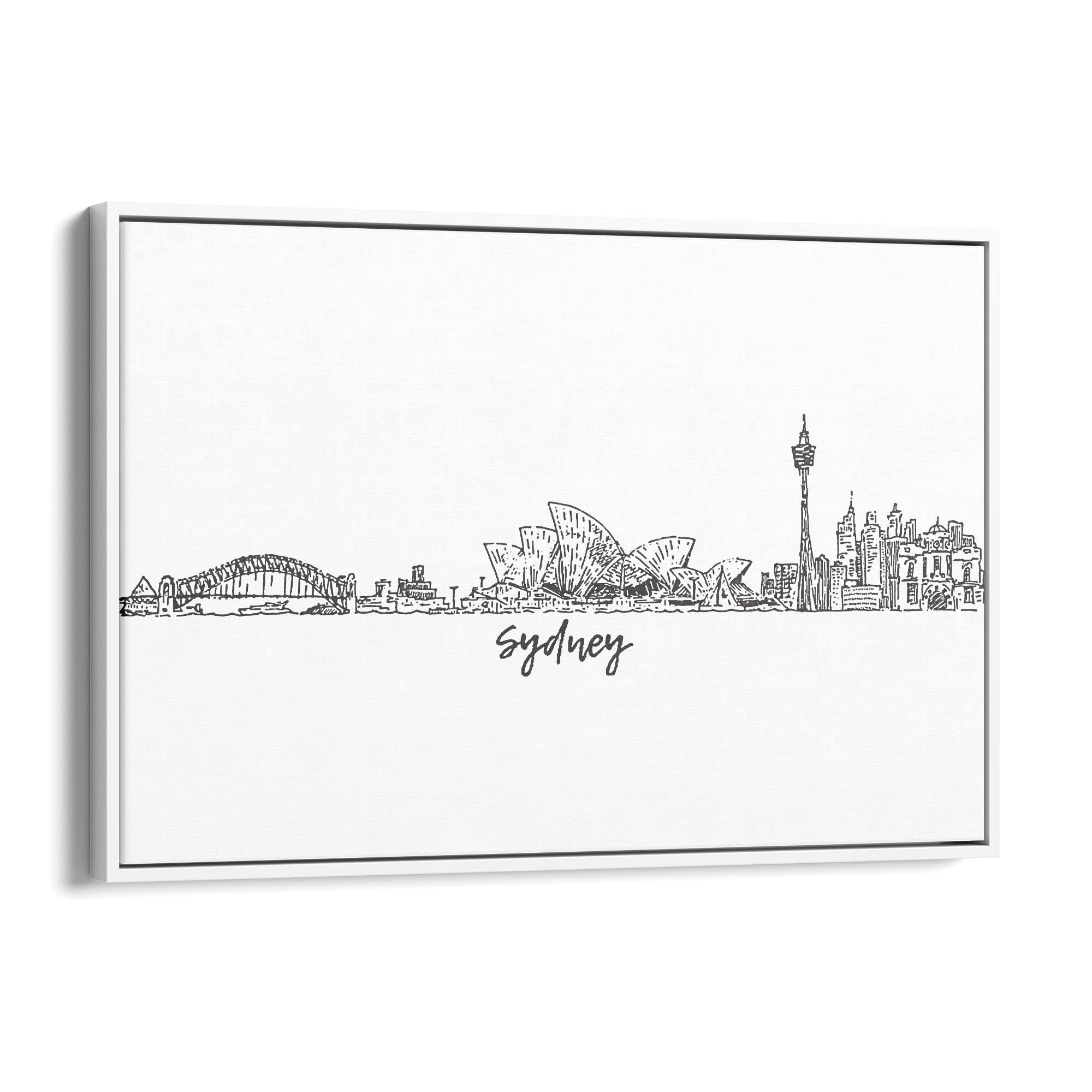 Sydney Cityscape Australian Travel Wall Art #2 - The Affordable Art Company