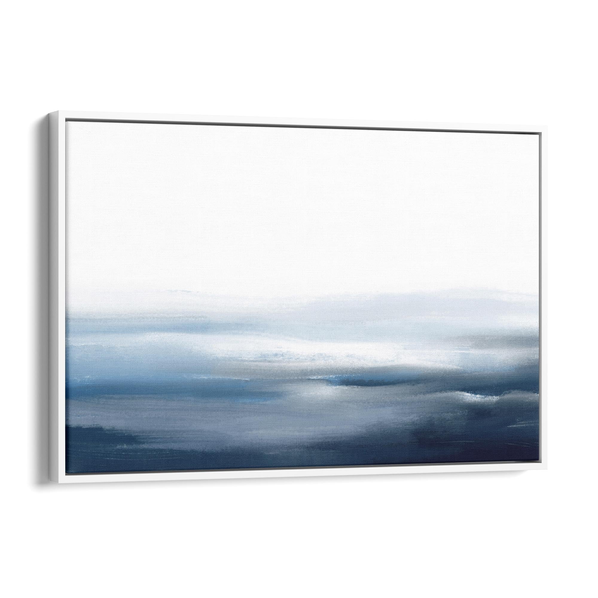 Minimal Blue Painting Abstract Modern Wall Art #18 - The Affordable Art Company